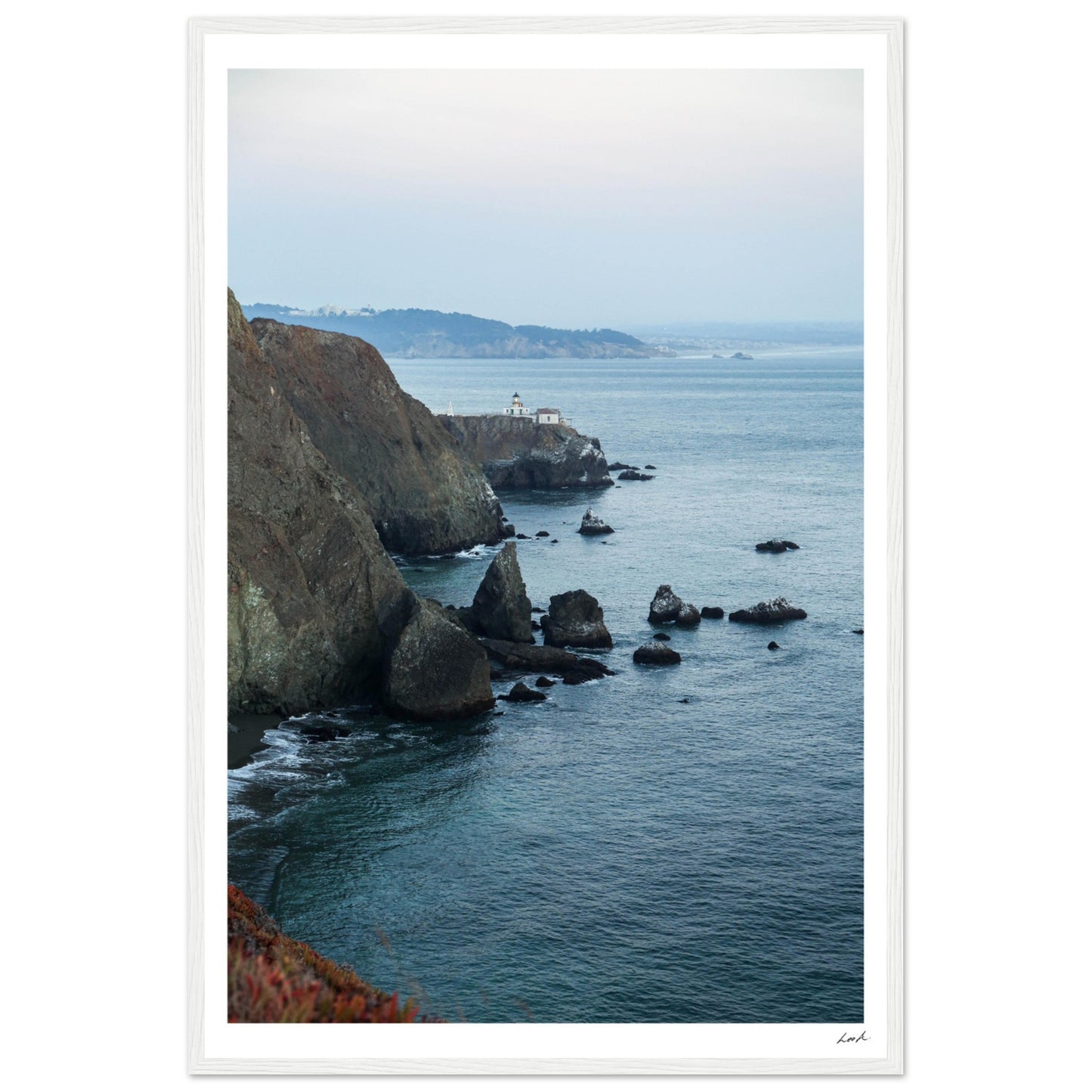 Point Bonita Lighthouse - Premium Matte Paper Wooden Framed Poster