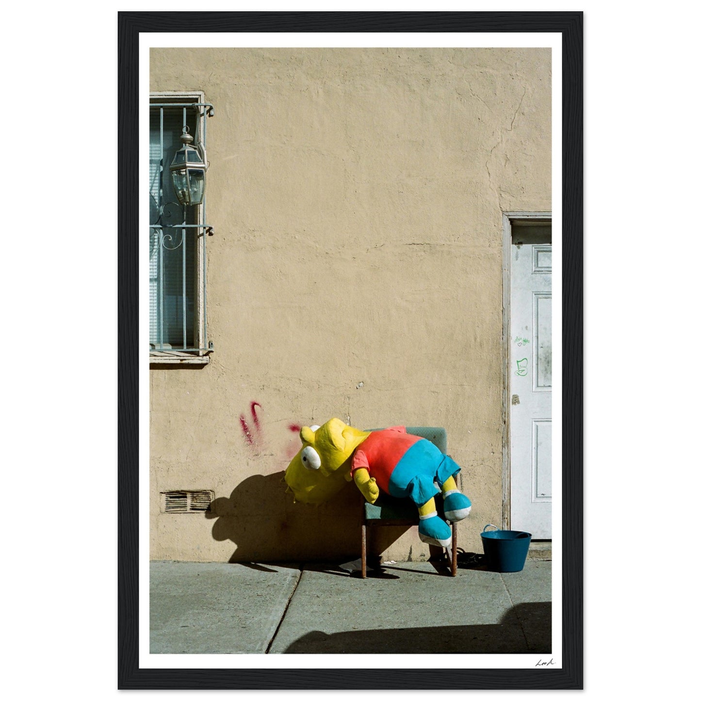 Bart Simpson Dead - Premium Matte Paper Wooden Framed Poster