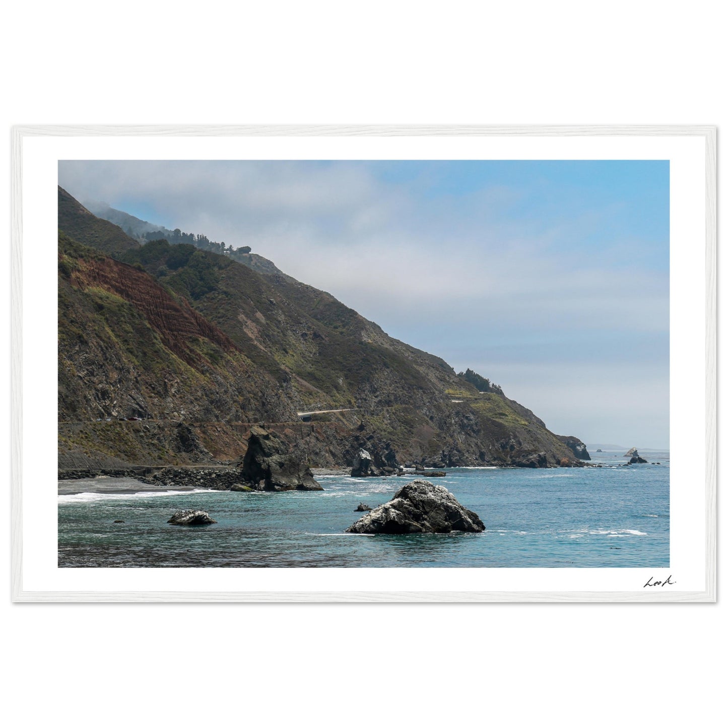Big Sur Landscape 2 - Premium Matte Paper Wooden Framed Poster