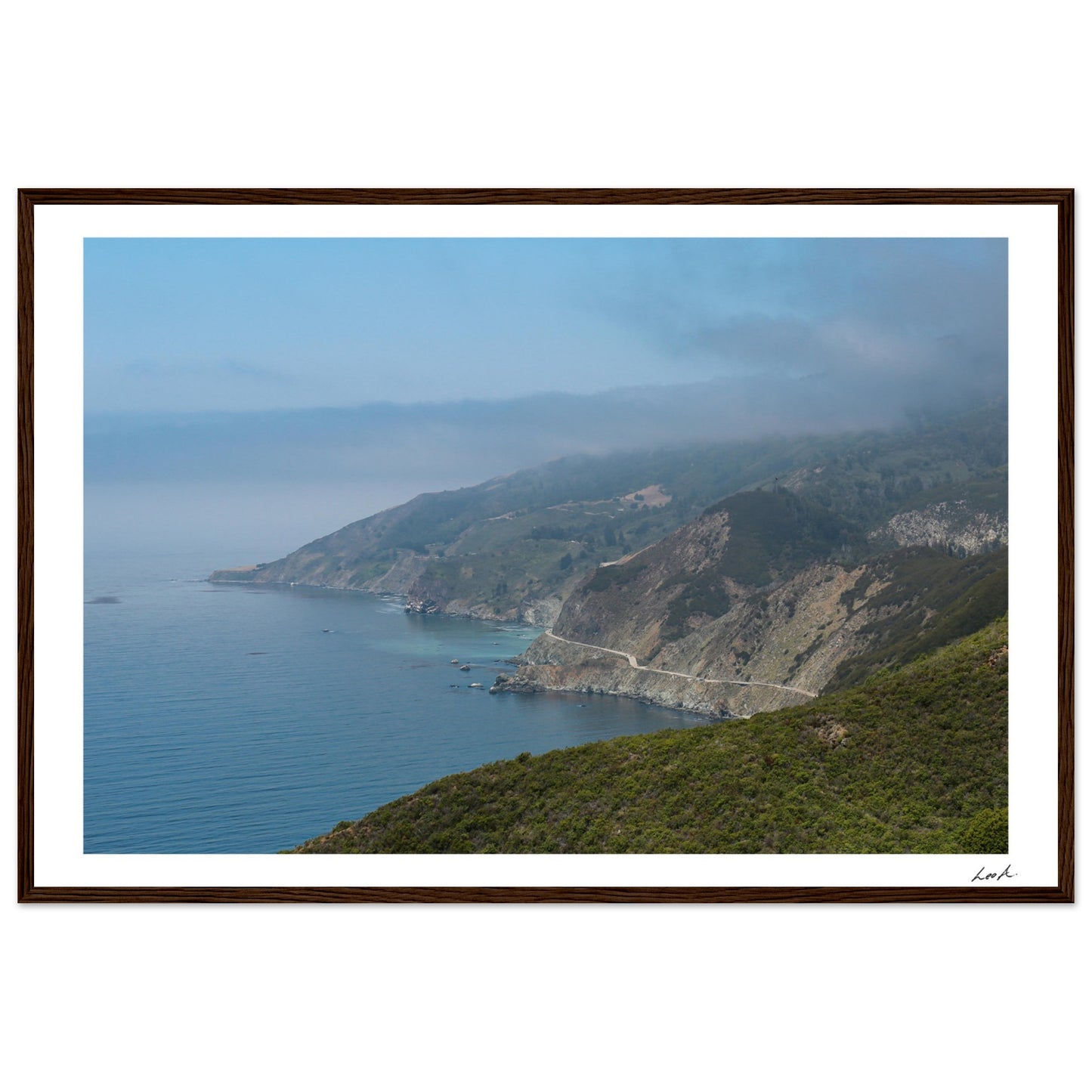Big Sur Landscape - Premium Matte Paper Wooden Framed Poster