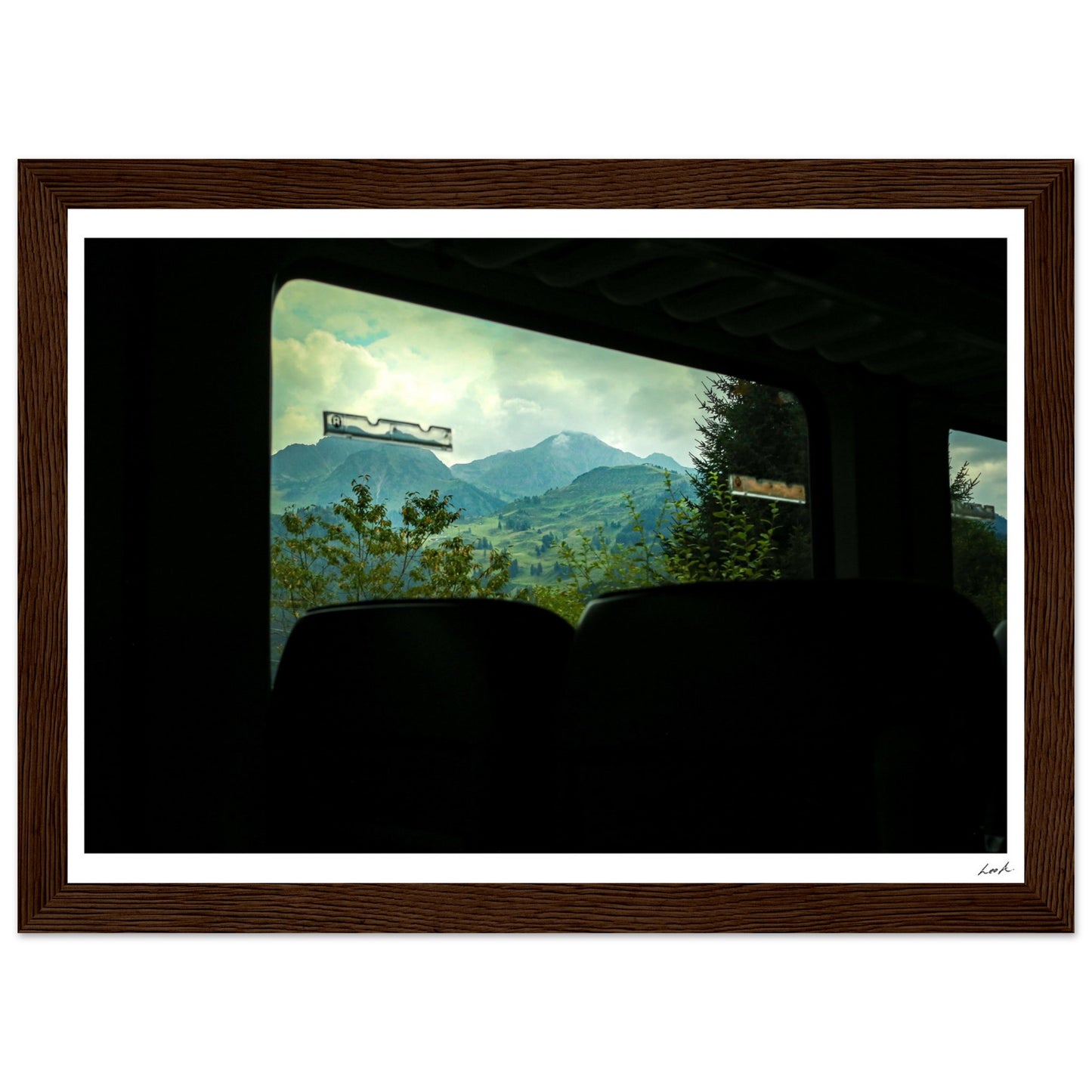 Austria Train View - Premium Matte Paper Wooden Framed Poster