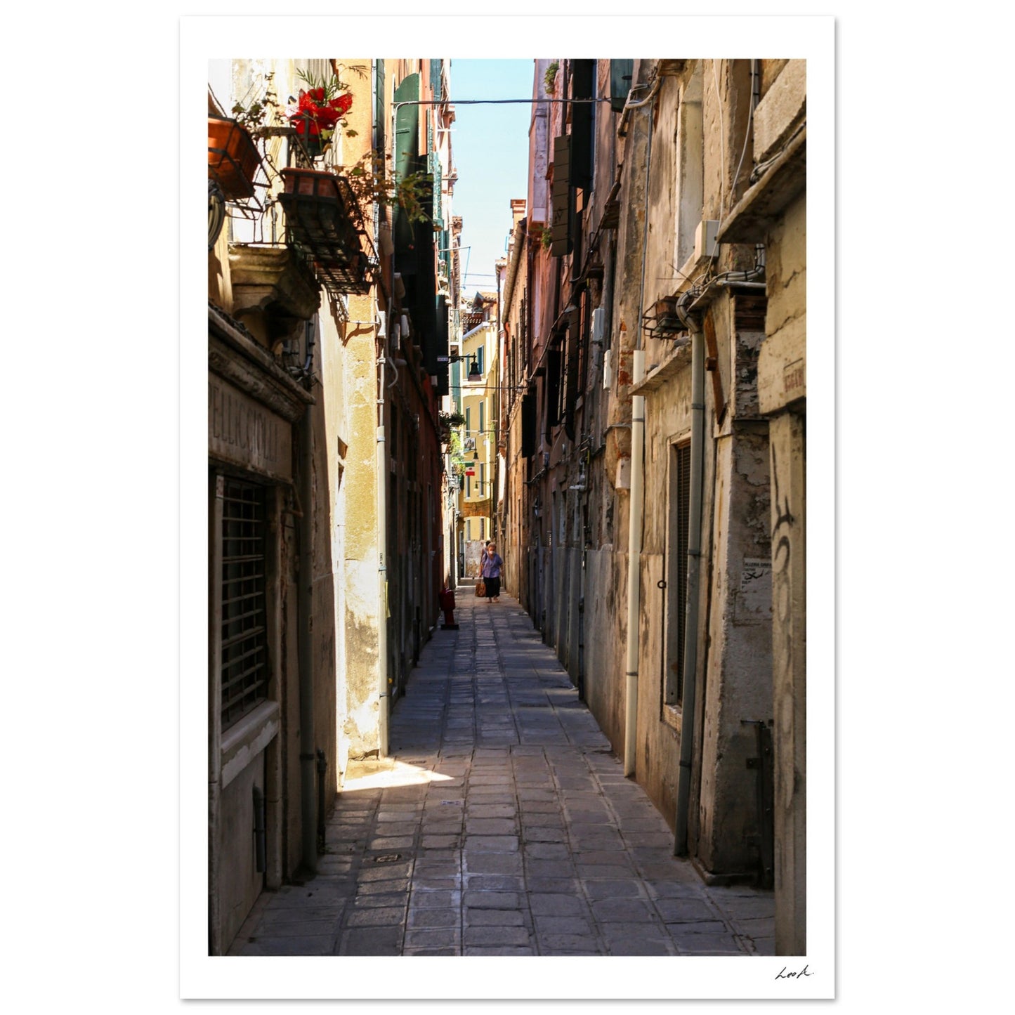 Street of Venice 3 - Aluminum Print