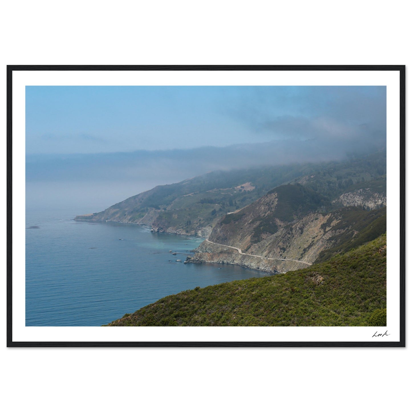 Big Sur Landscape - Premium Matte Paper Wooden Framed Poster