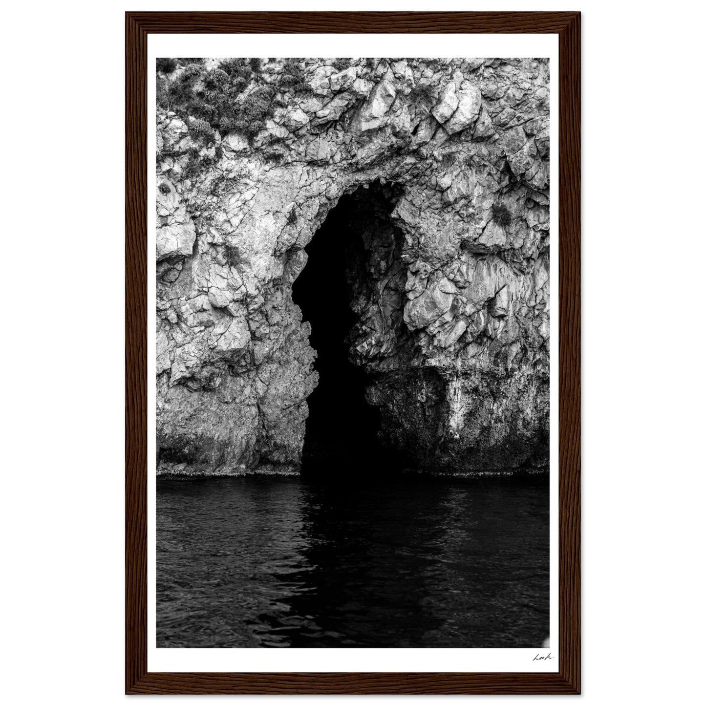 Taormina Cave - Premium Matte Paper Wooden Framed Poster