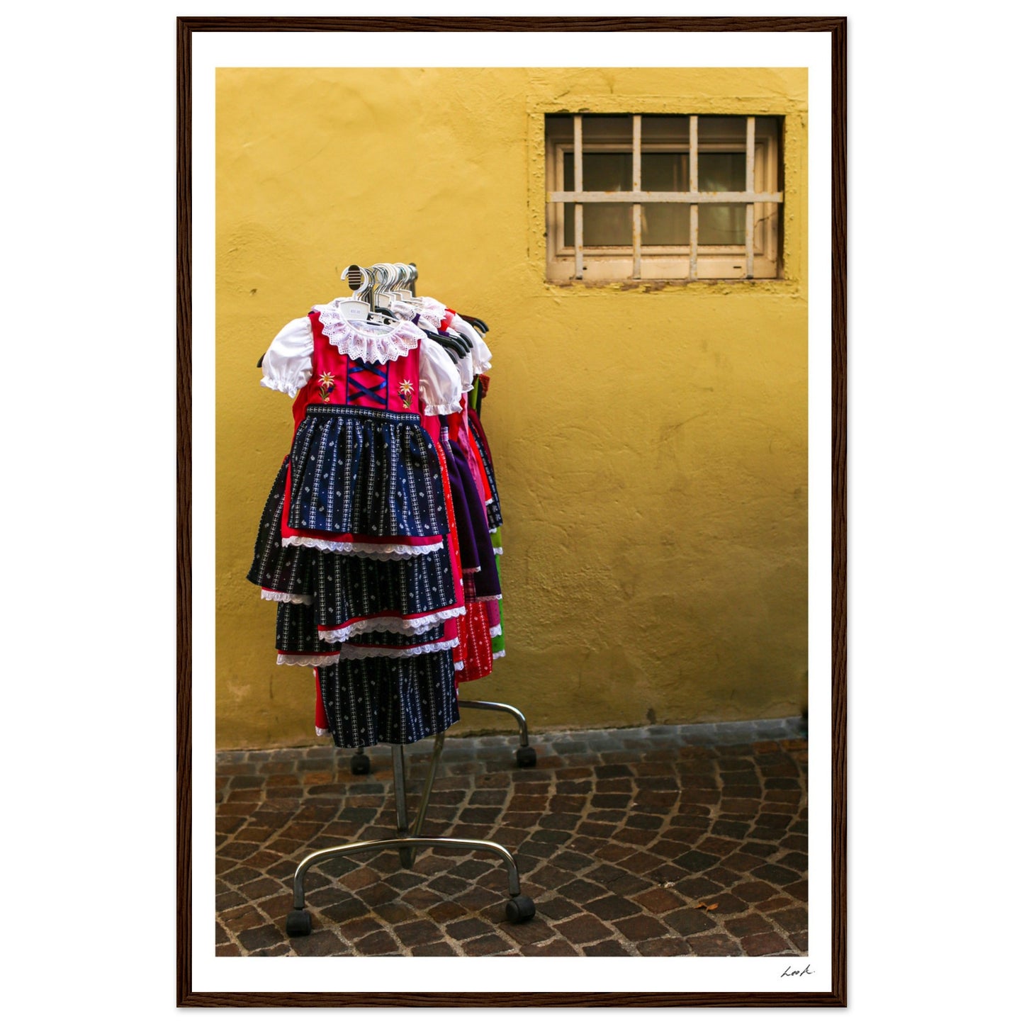 Street of Villa CH 2 - Premium Matte Paper Wooden Framed Poster