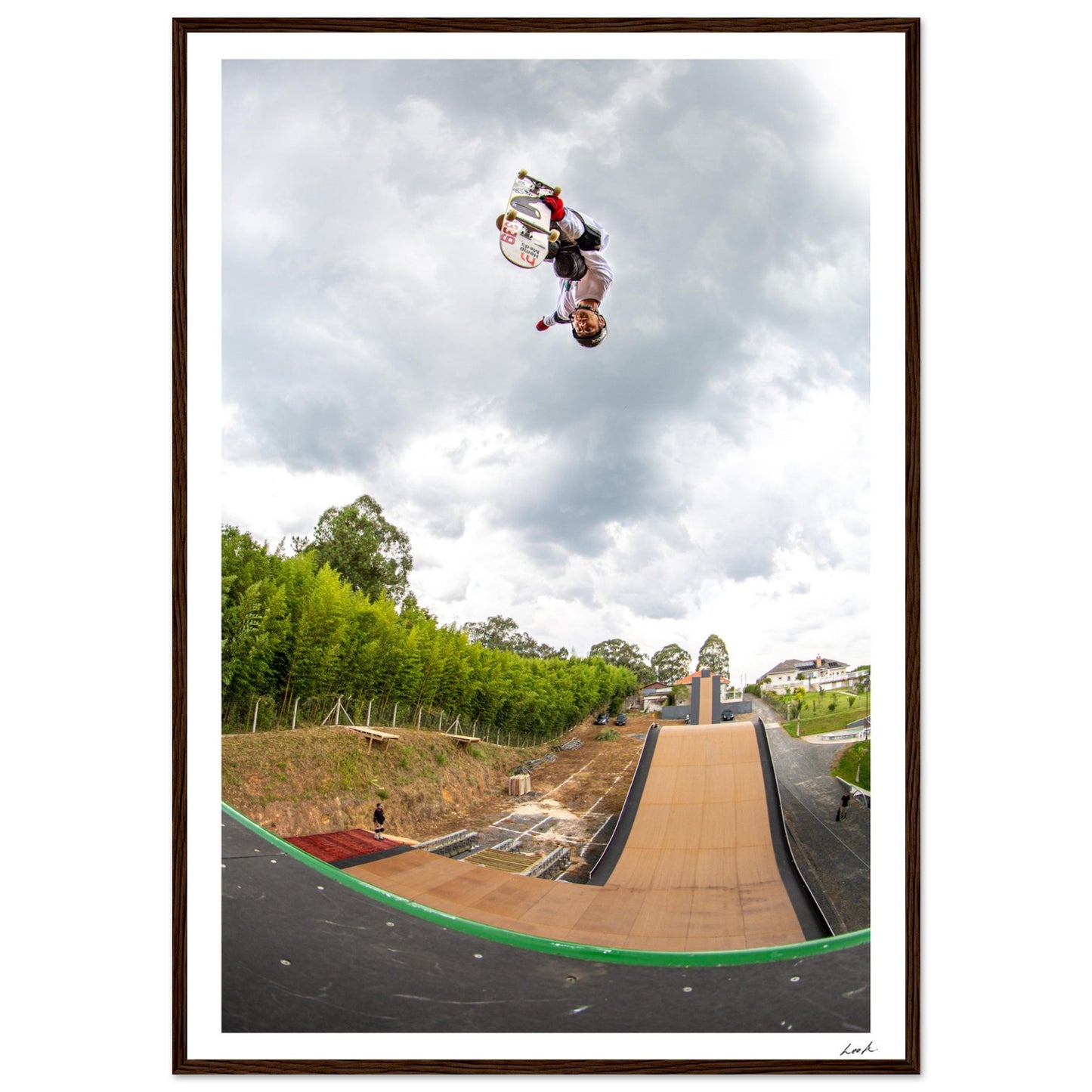 Curitiba Brazil - Premium Matte Paper Wooden Framed Poster