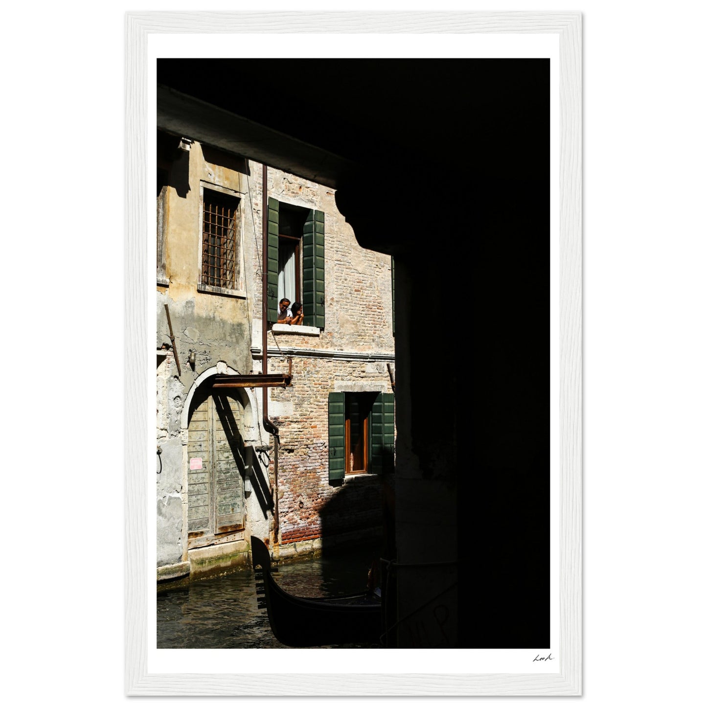 Street of Venice 2 - Premium Matte Paper Wooden Framed Poster