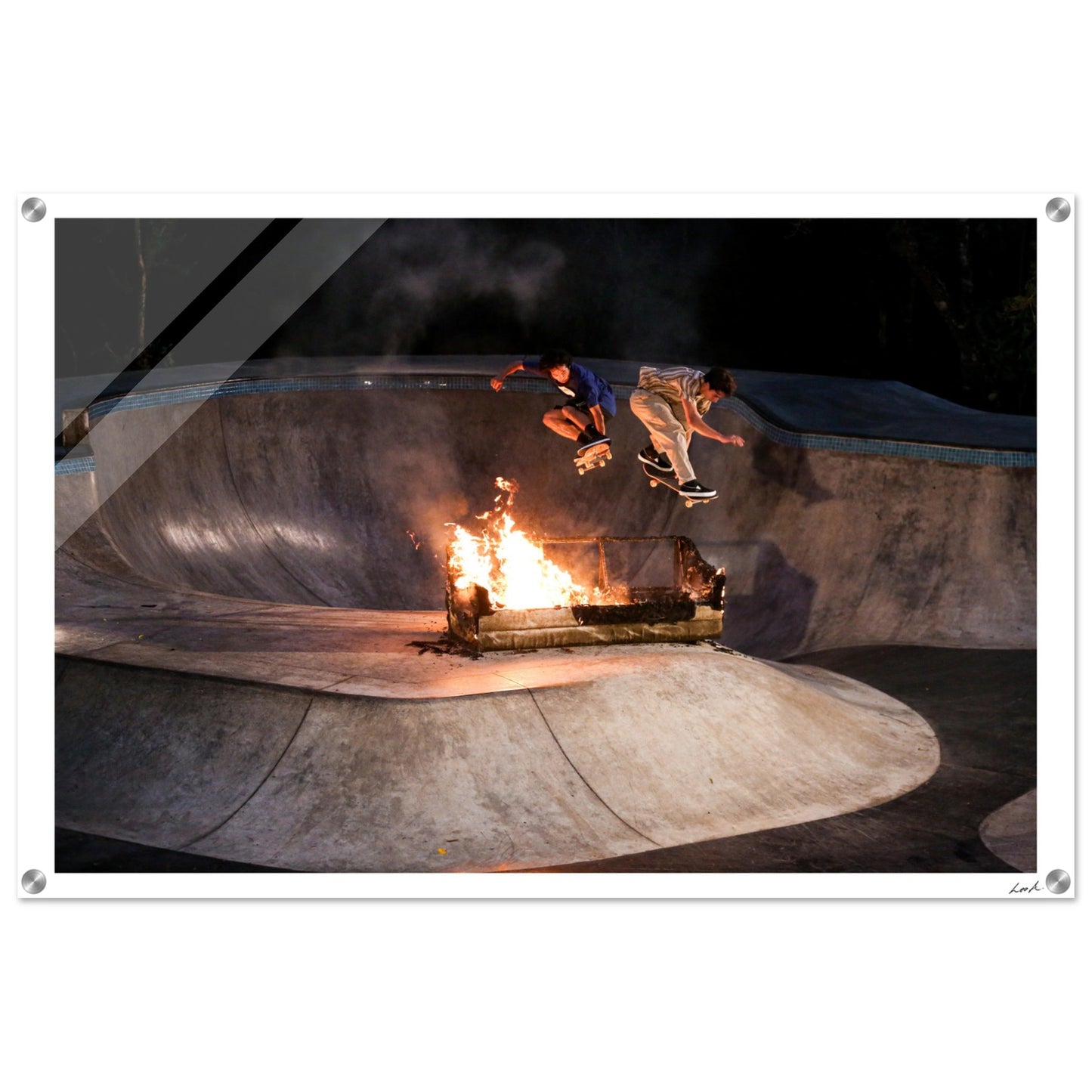 Sofa Fire - Acrylic Print