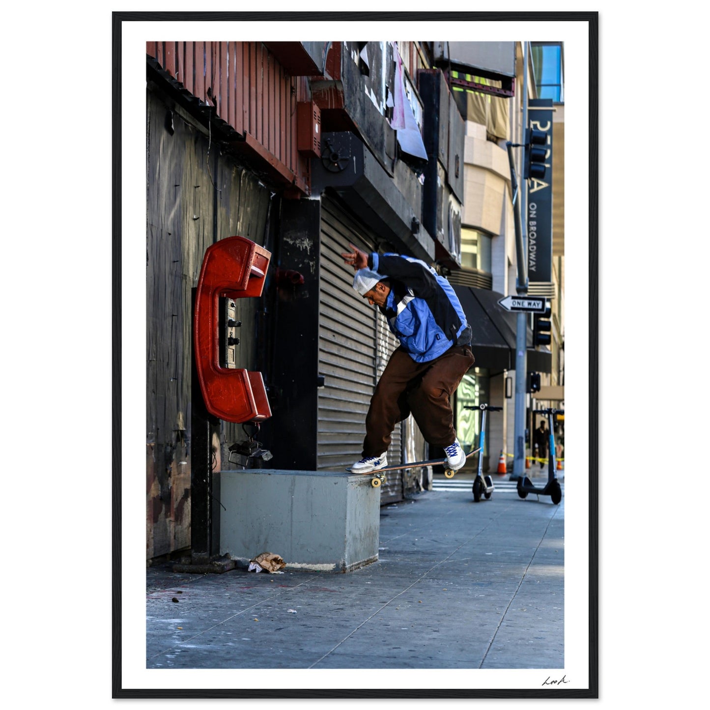 SS FS Nose Slide - Premium Matte Paper Wooden Framed Poster