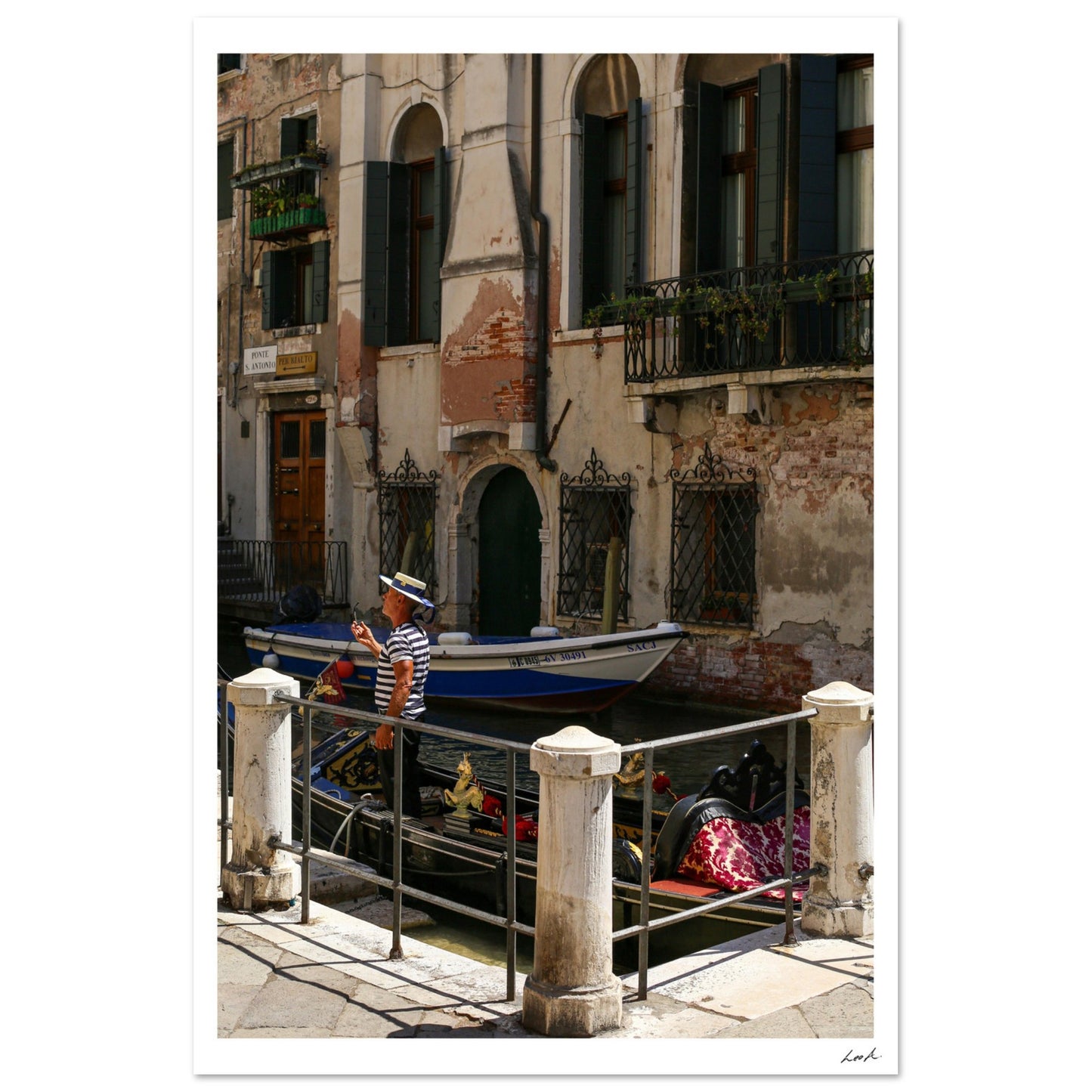 Street of Venice 7 - Premium Semi-Glossy Paper Poster