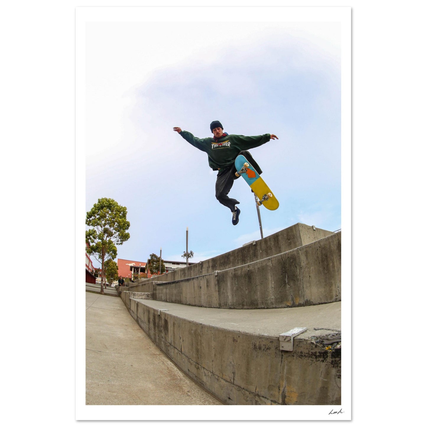 Brody Petulla No Comply Abraham Lincoln High School - Aluminum Print