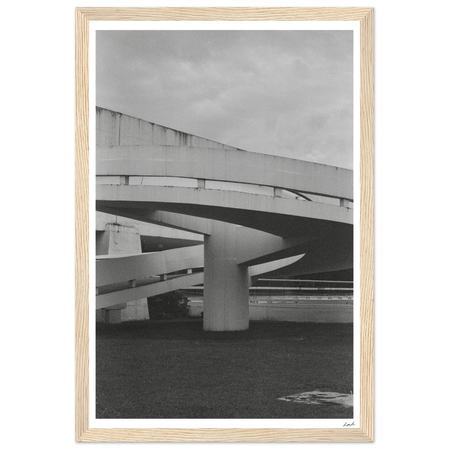 MONb_w - Premium Matte Paper Wooden Framed Poster