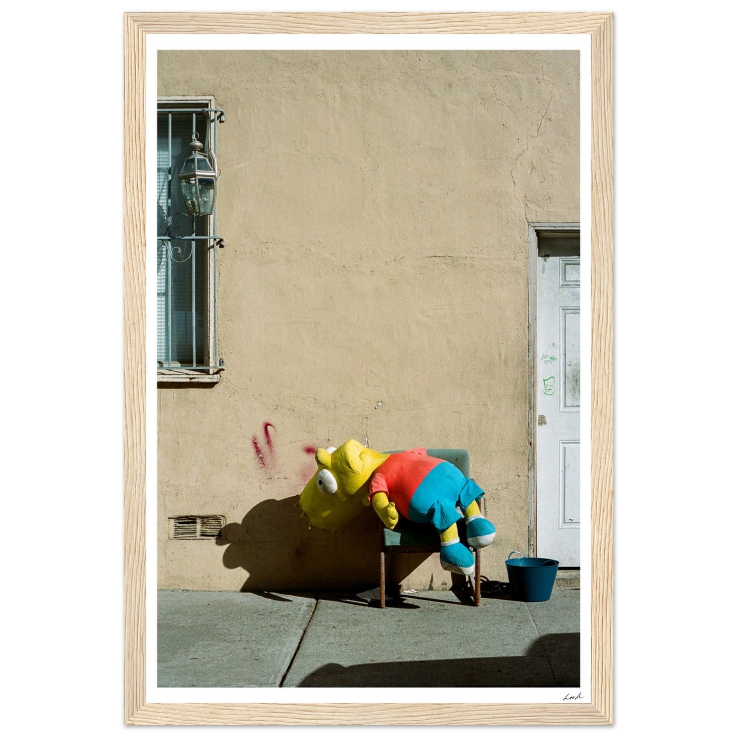 Bart Simpson Dead - Premium Matte Paper Wooden Framed Poster