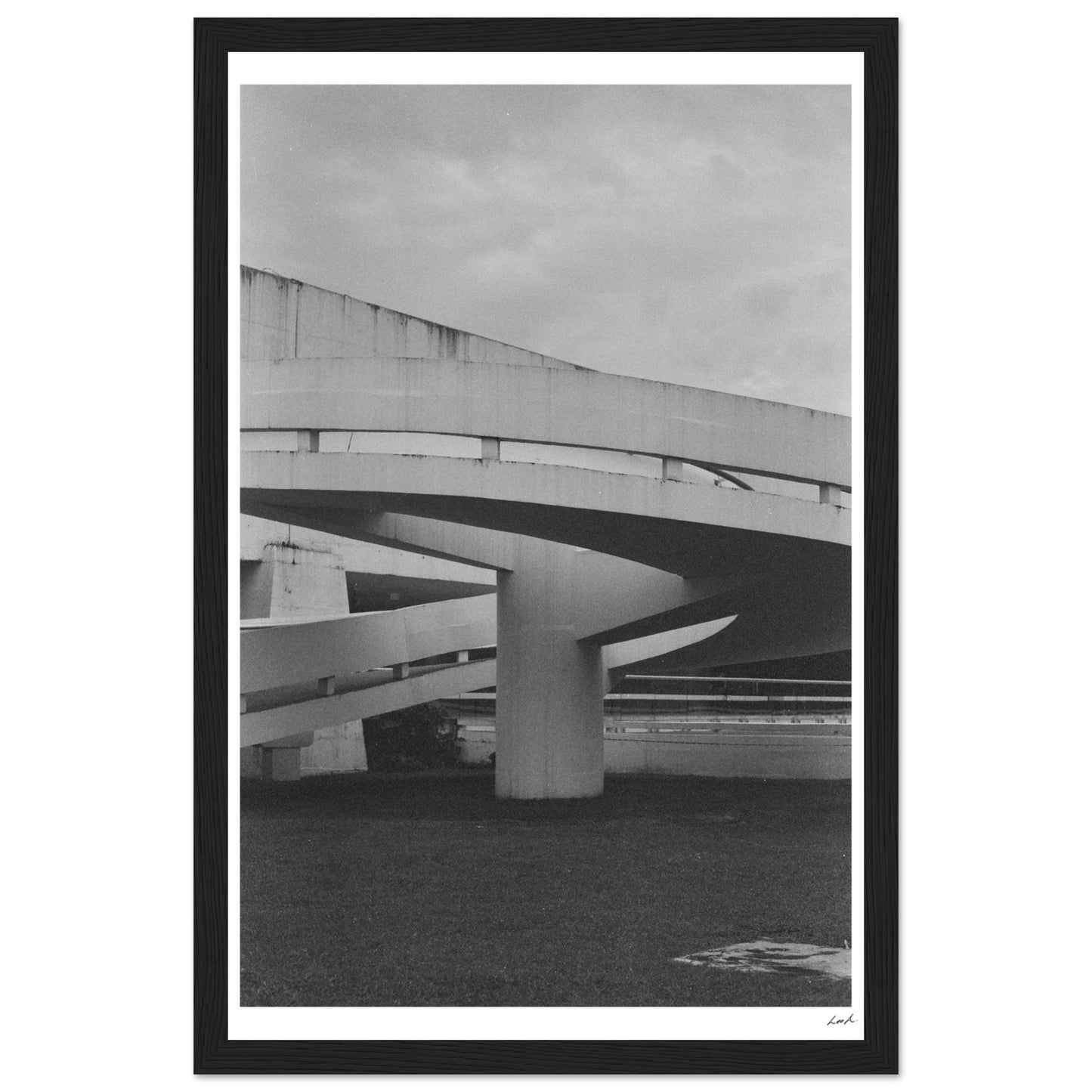 MONb_w - Premium Matte Paper Wooden Framed Poster