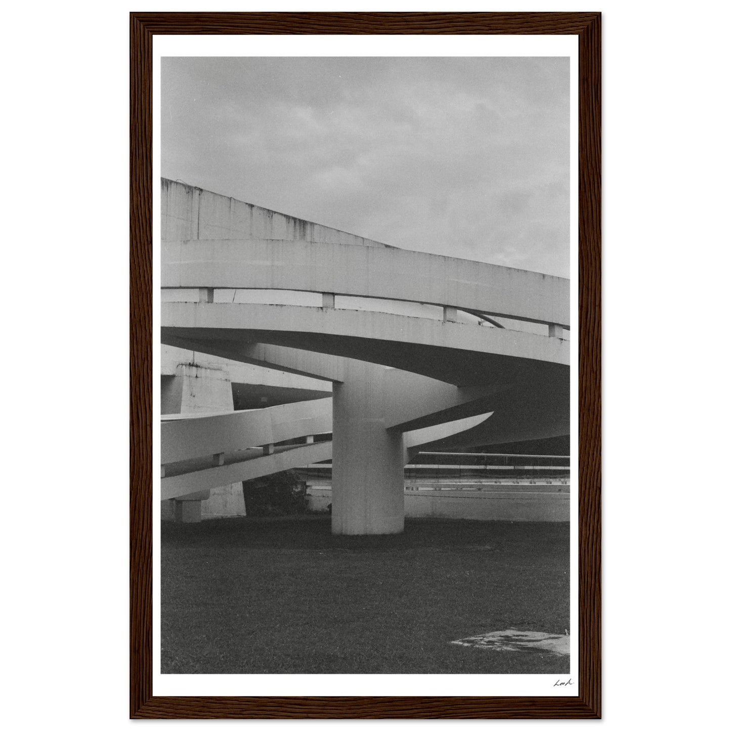 MONb_w - Premium Matte Paper Wooden Framed Poster