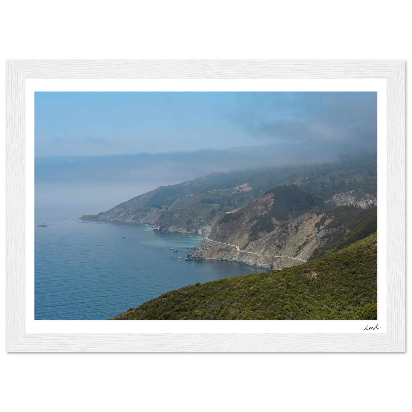 Big Sur Landscape - Premium Matte Paper Wooden Framed Poster