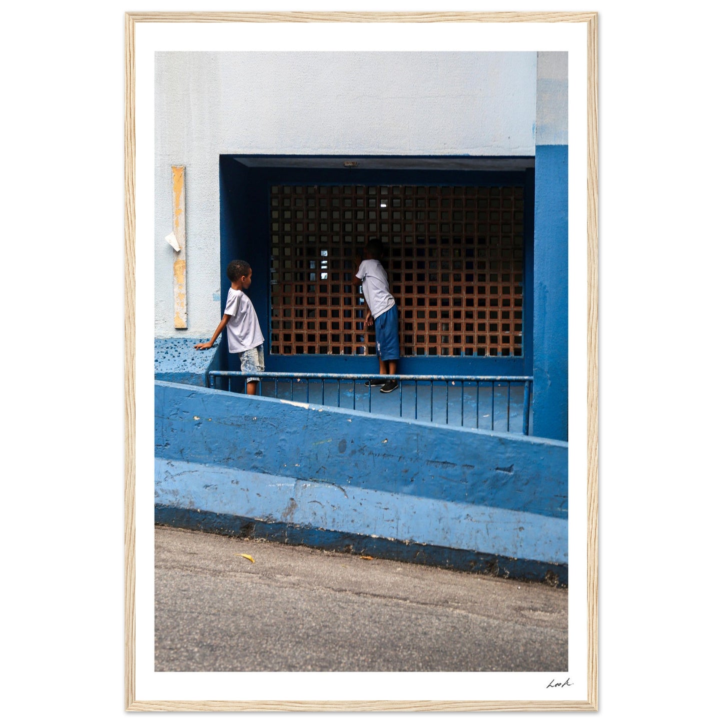 Street of RJ - Premium Matte Paper Wooden Framed Poster