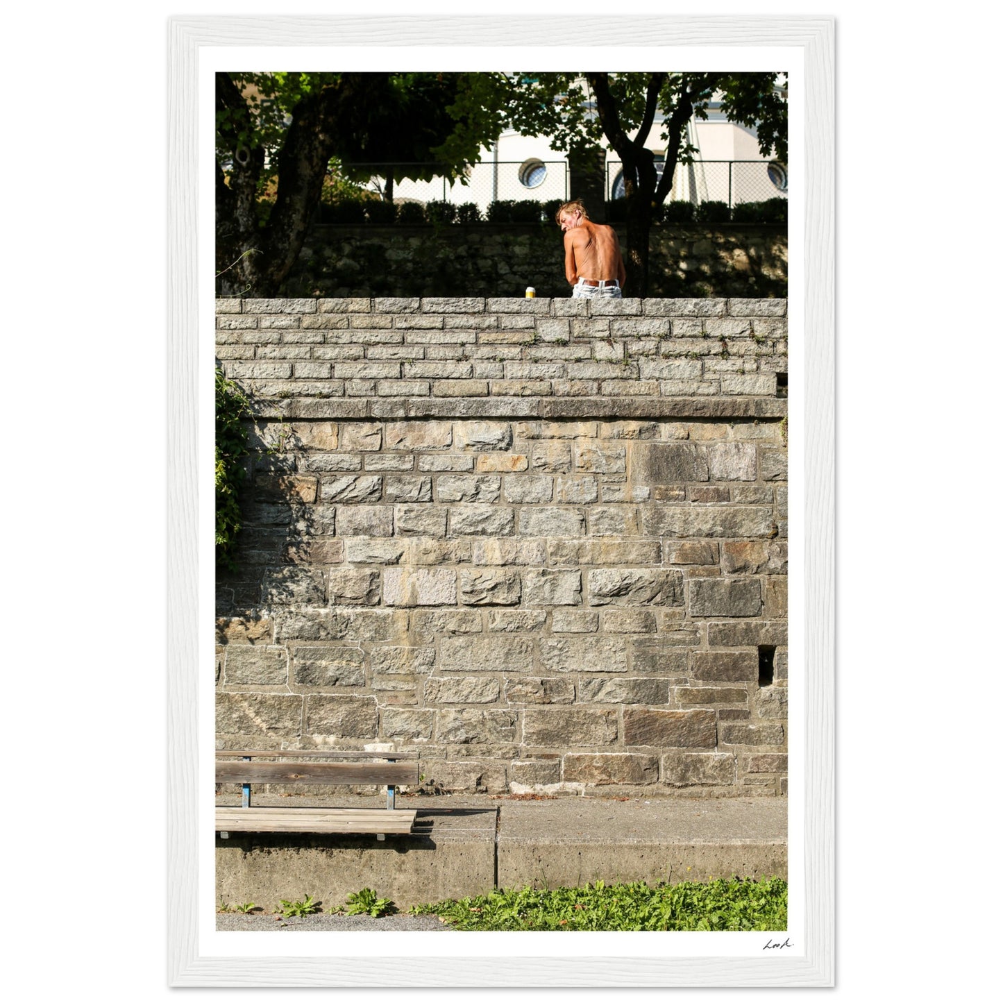 Street of Villa CH - Premium Matte Paper Wooden Framed Poster