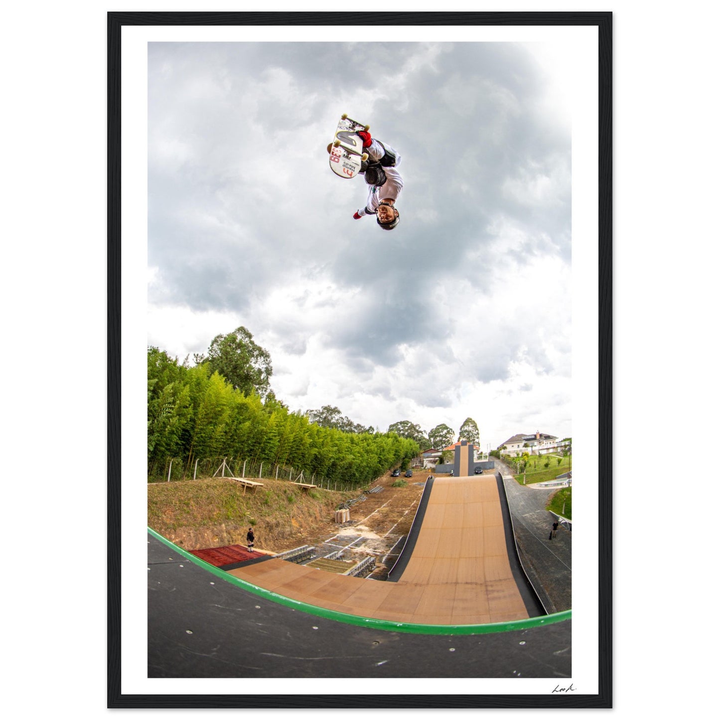 Curitiba Brazil - Premium Matte Paper Wooden Framed Poster