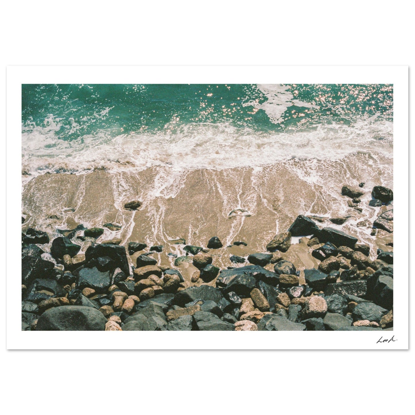 Sunset Cliff - Premium Semi-Glossy Paper Poster