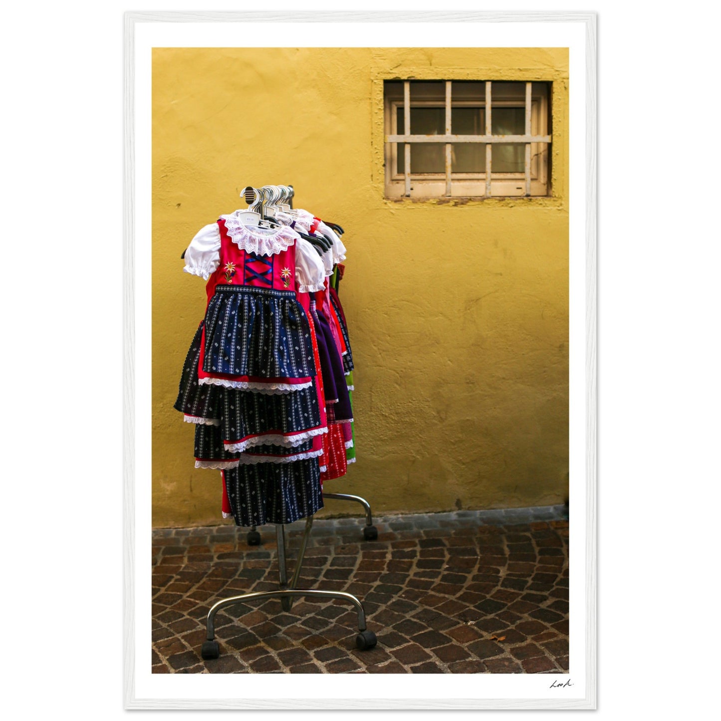 Street of Villa CH 2 - Premium Matte Paper Wooden Framed Poster