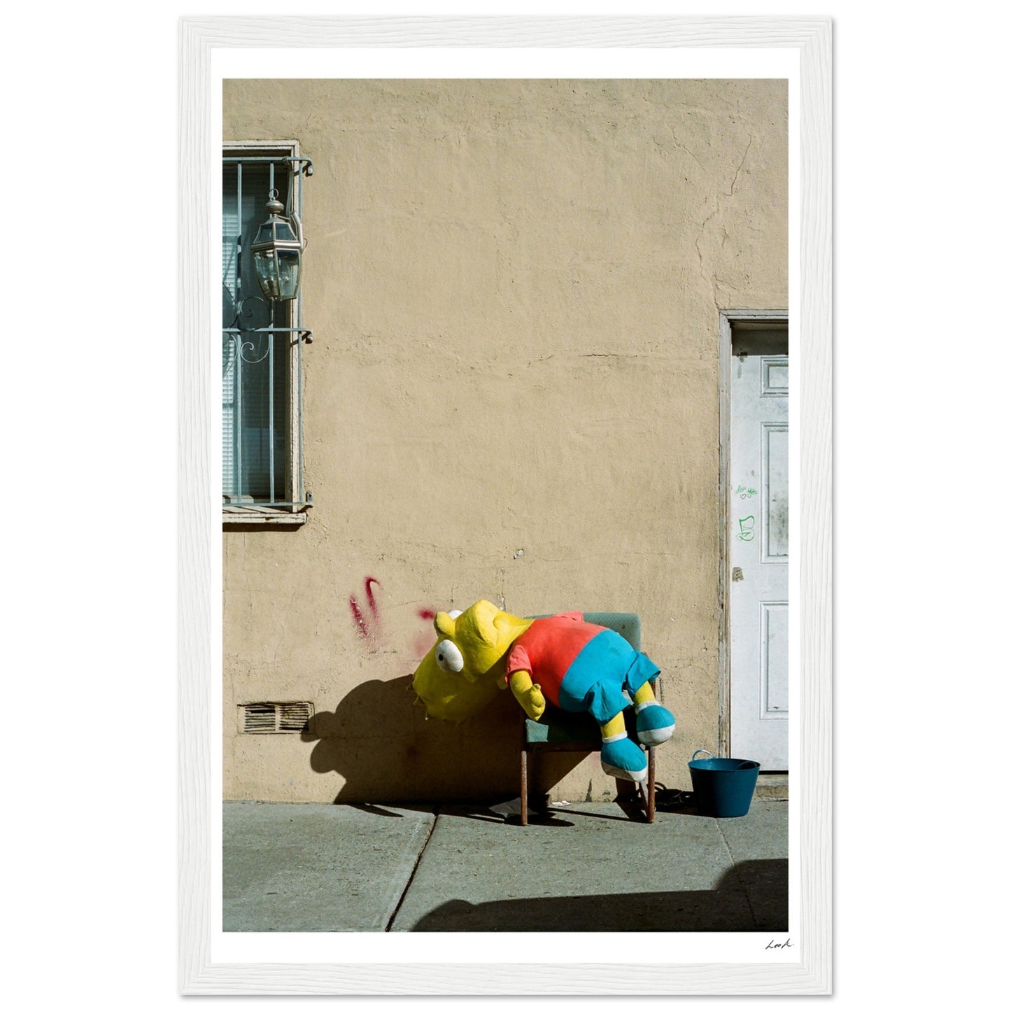Bart Simpson Dead - Premium Matte Paper Wooden Framed Poster