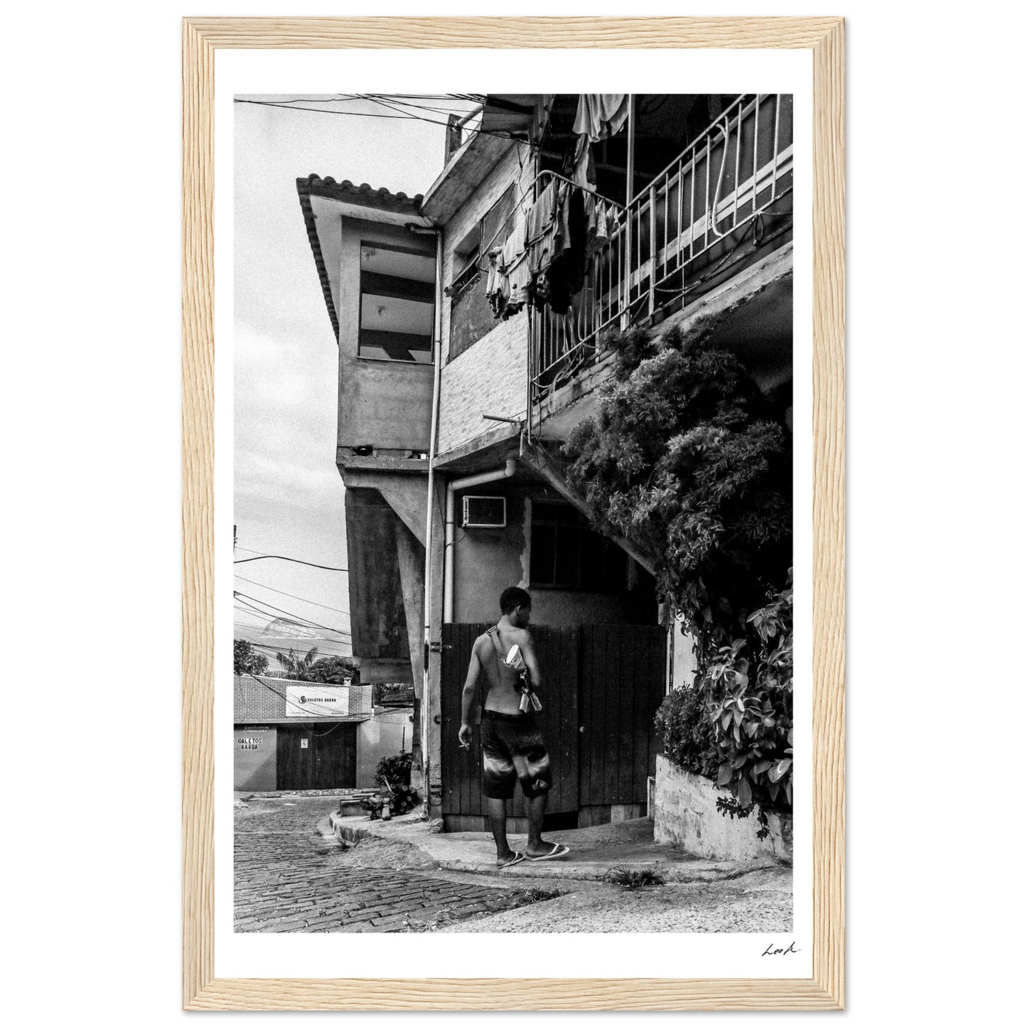 Street of RJ 3 - Premium Matte Paper Wooden Framed Poster