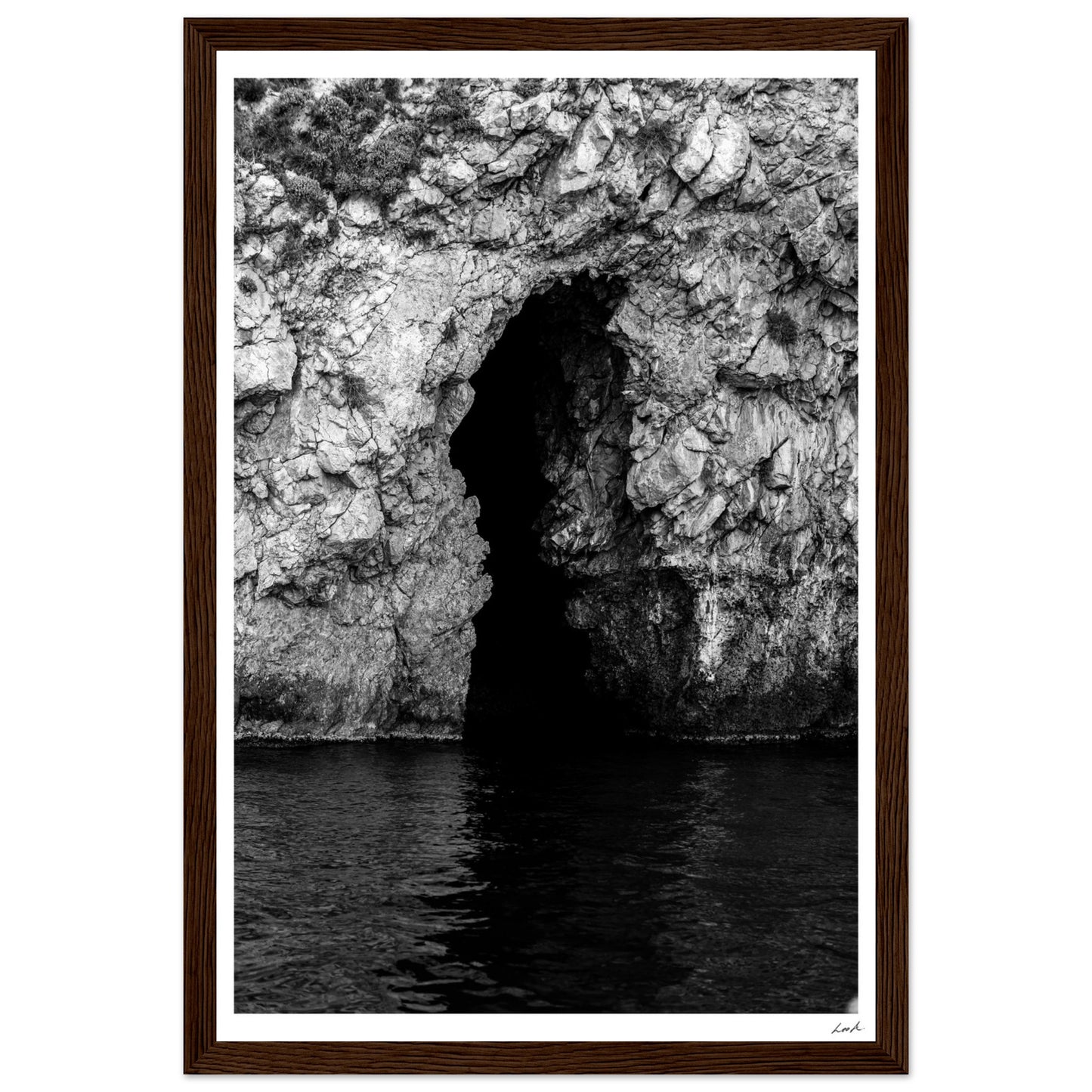 Taormina Cave - Premium Matte Paper Wooden Framed Poster