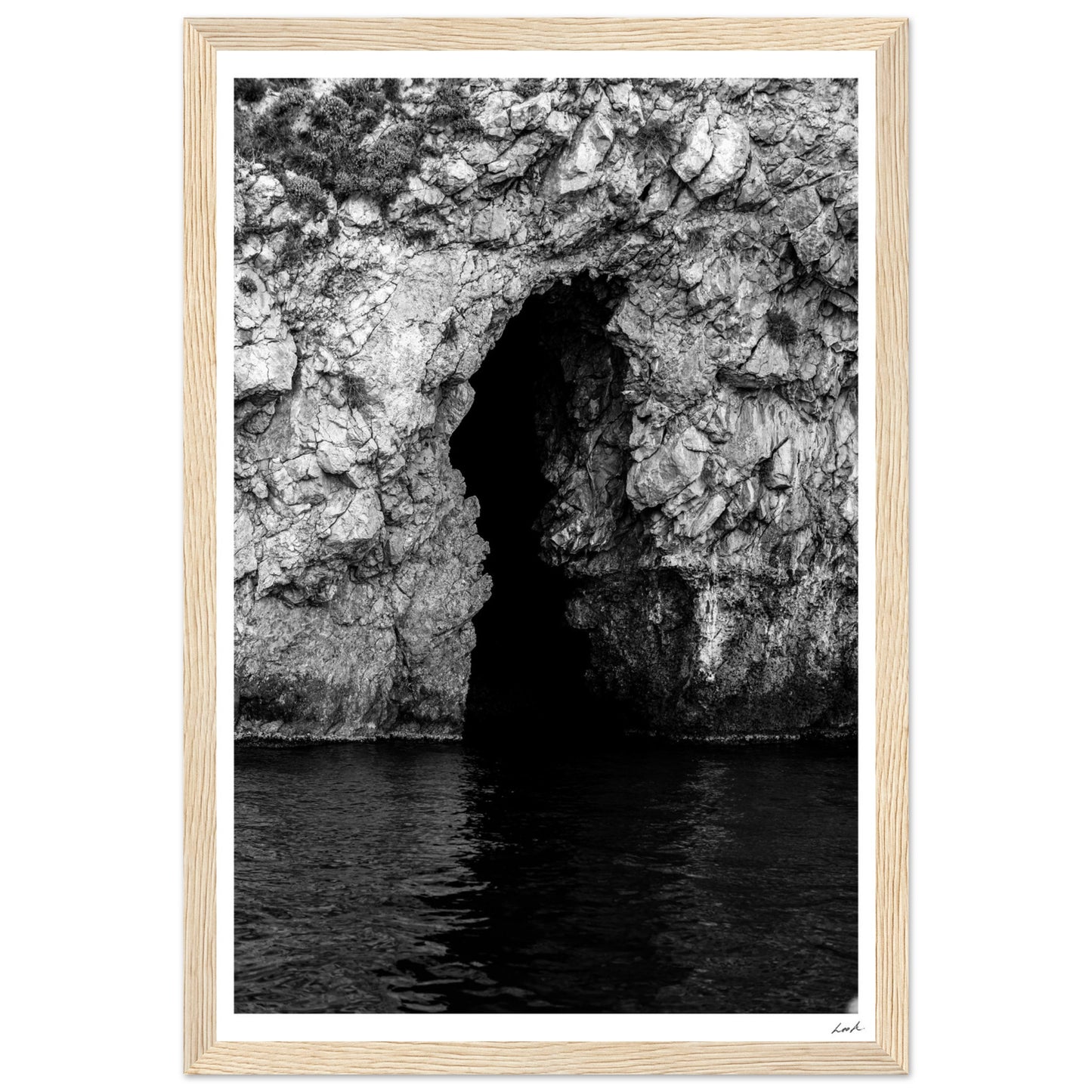 Taormina Cave - Premium Matte Paper Wooden Framed Poster
