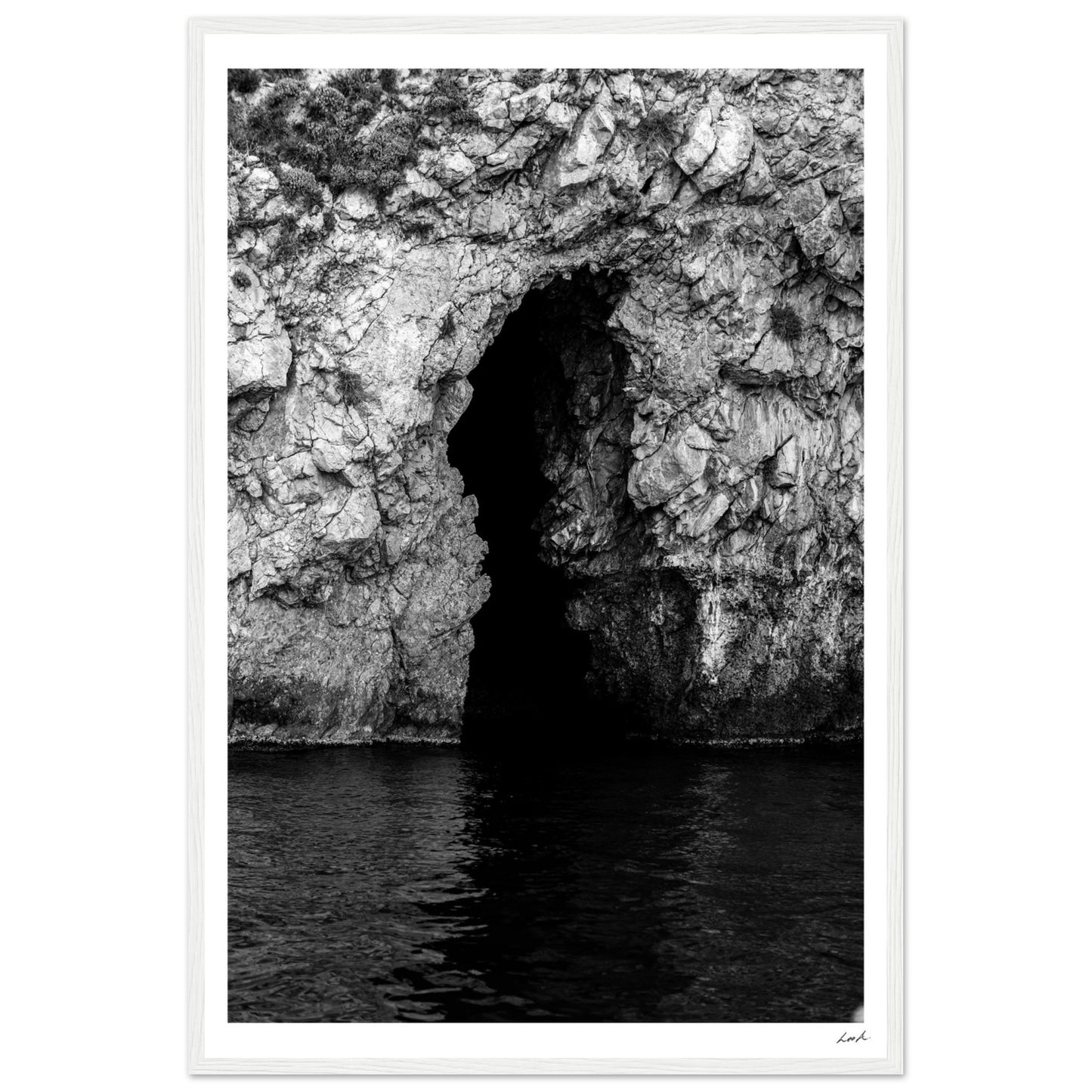 Taormina Cave - Premium Matte Paper Wooden Framed Poster