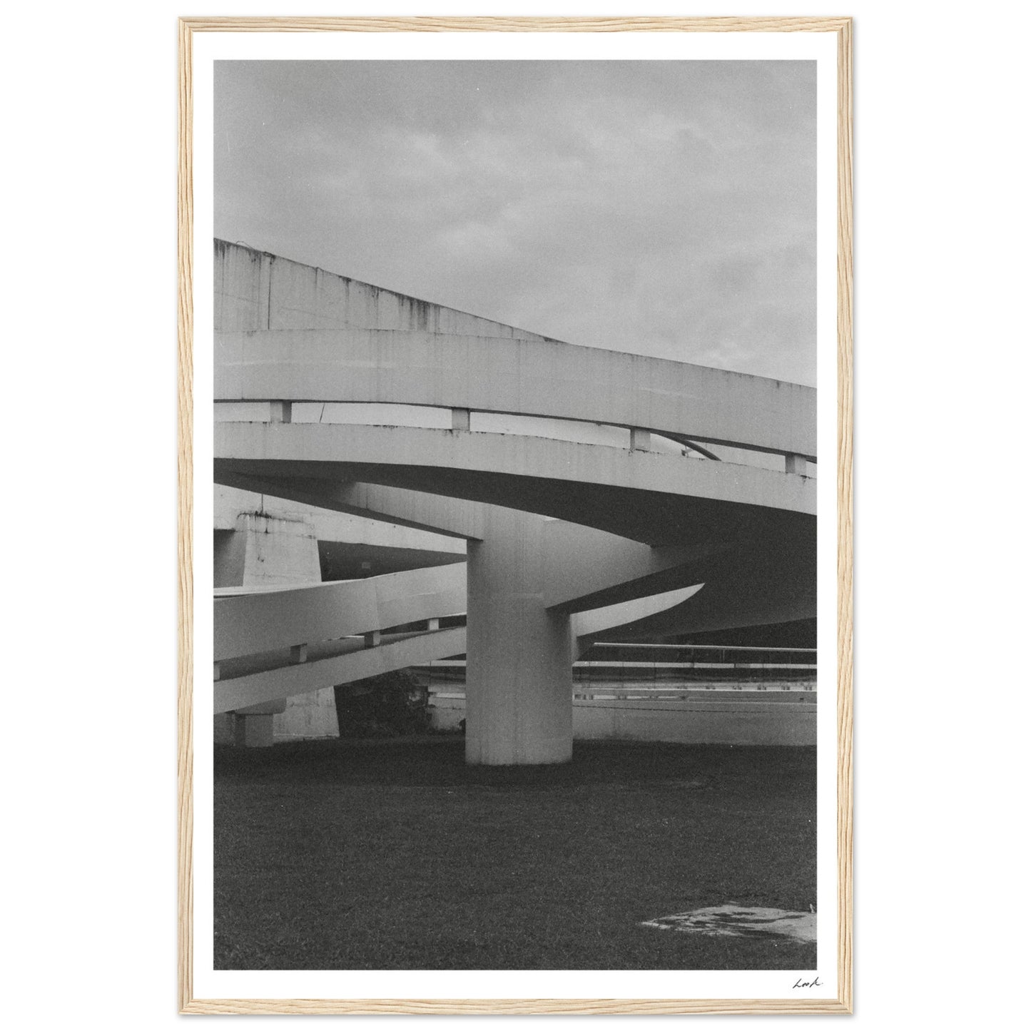MONb_w - Premium Matte Paper Wooden Framed Poster