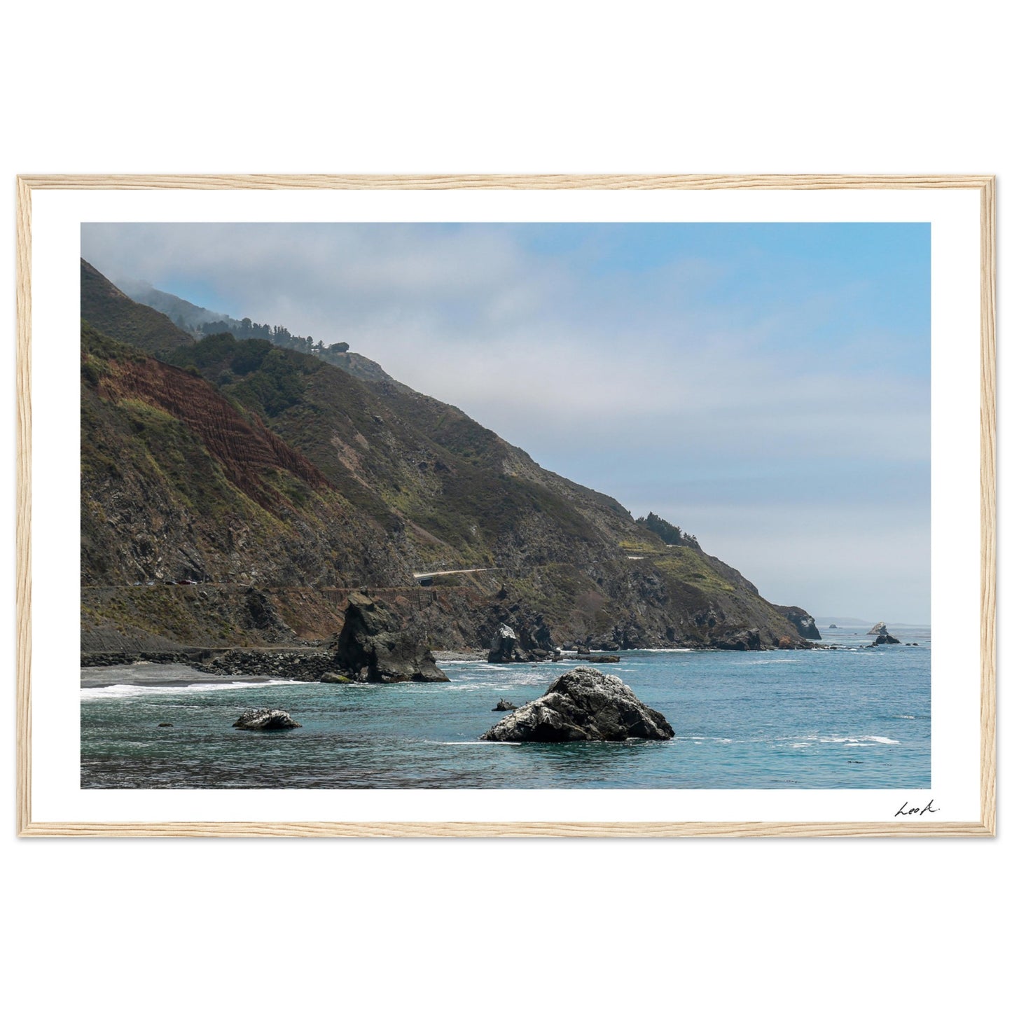 Big Sur Landscape 2 - Premium Matte Paper Wooden Framed Poster