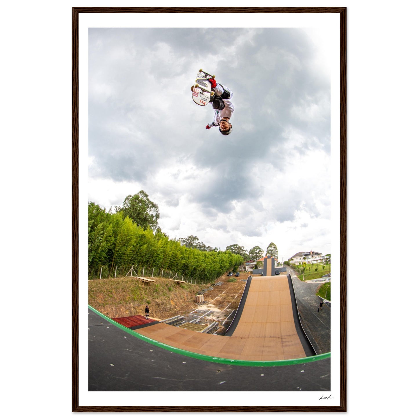Curitiba Brazil - Premium Matte Paper Wooden Framed Poster