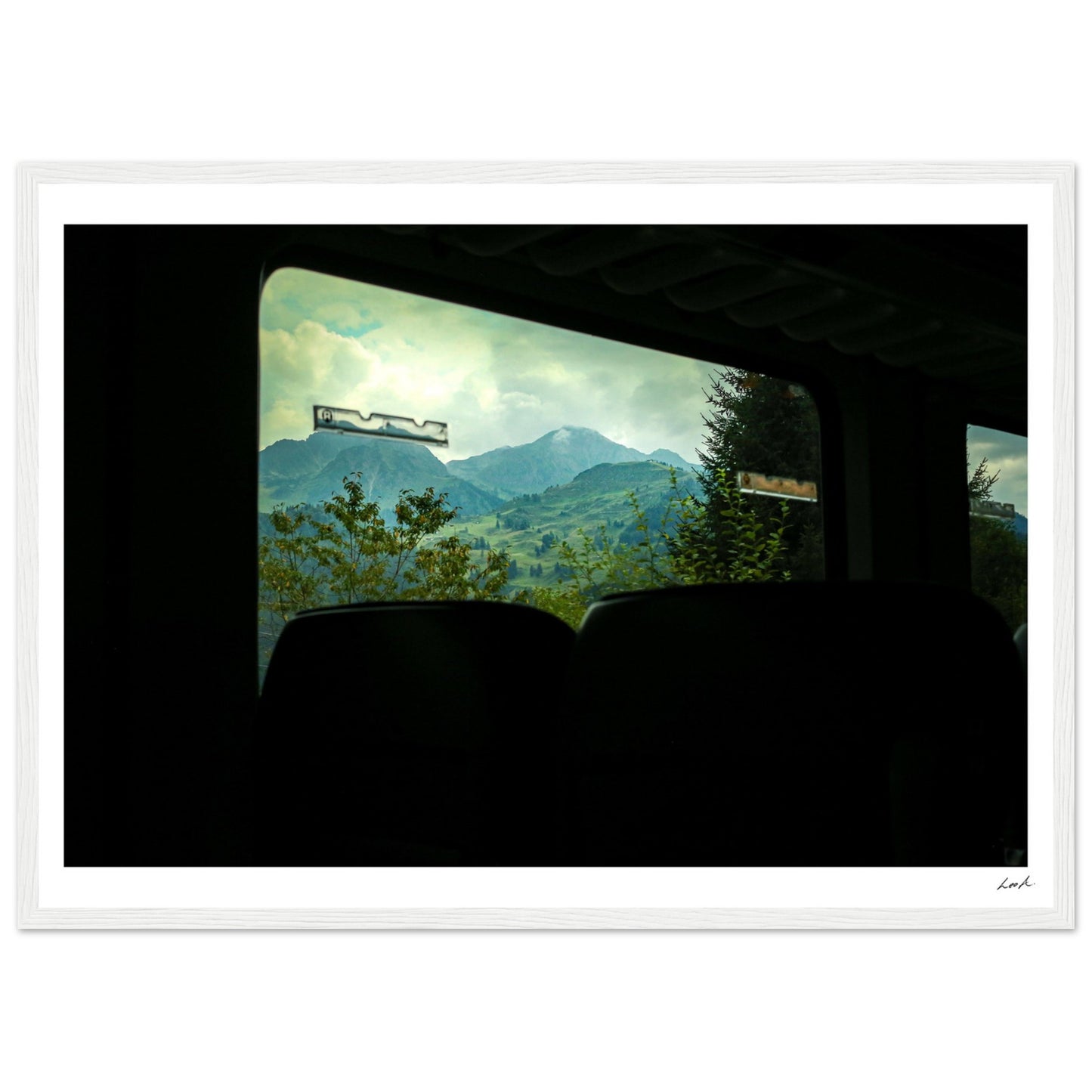 Austria Train View - Premium Matte Paper Wooden Framed Poster
