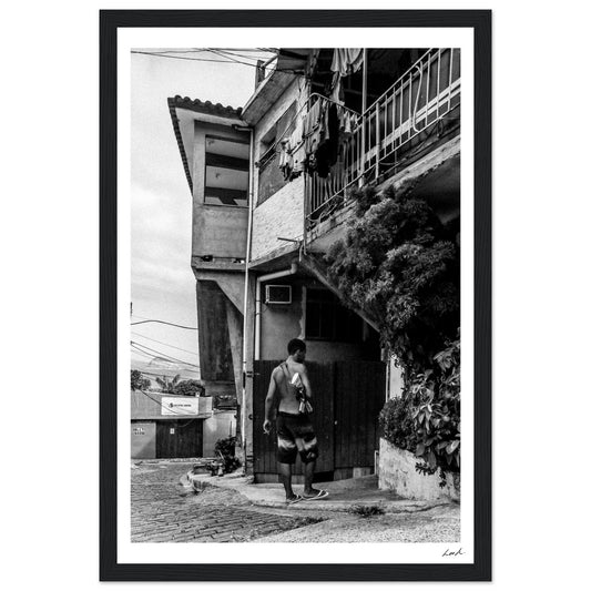 Street of RJ 3 - Premium Matte Paper Wooden Framed Poster