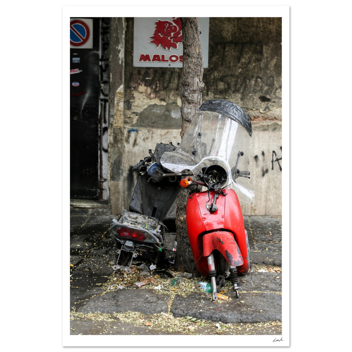 Street of Catania - Aluminum Print