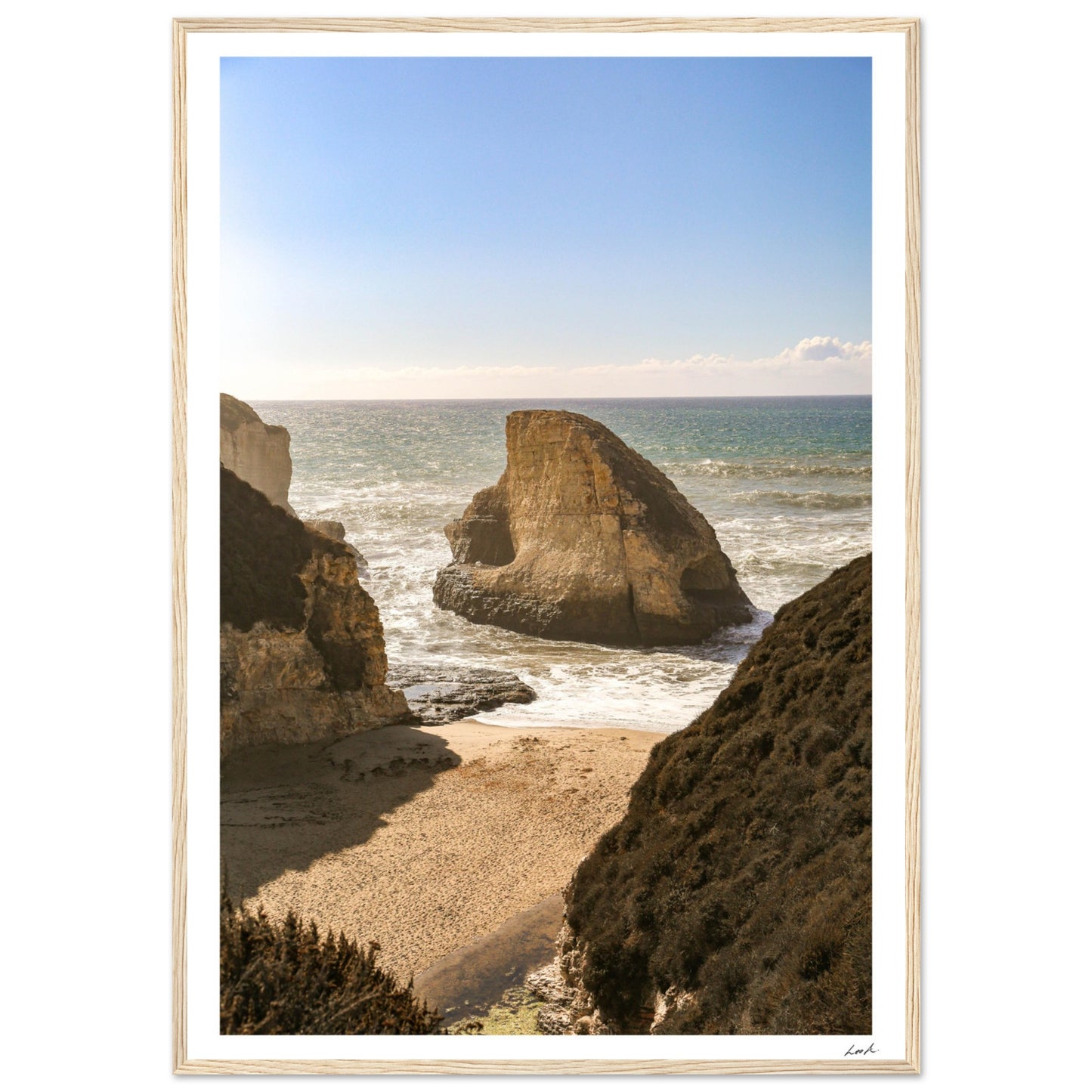 Daven Port Sharkfin - Premium Matte Paper Wooden Framed Poster