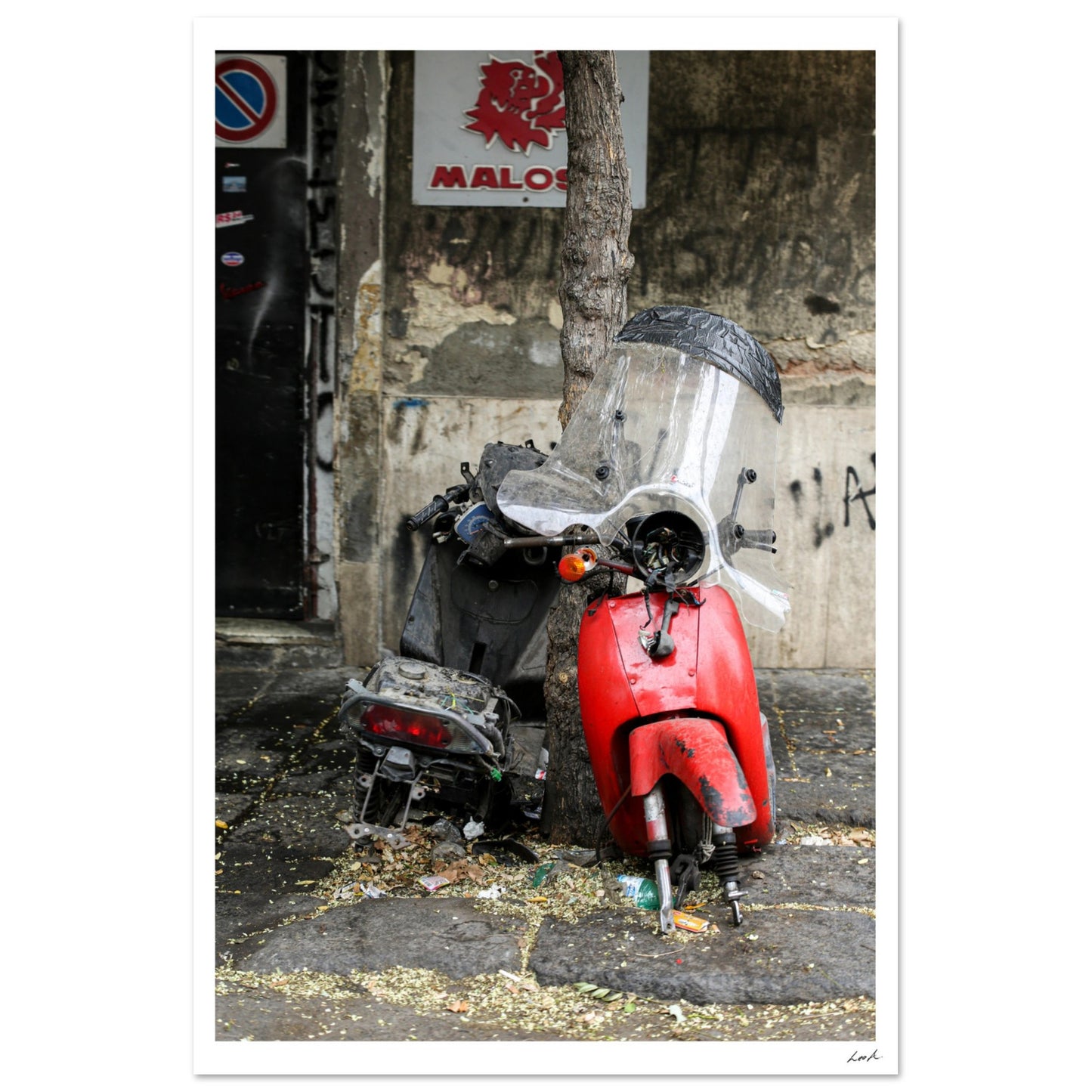 Street of Catania - Aluminum Print