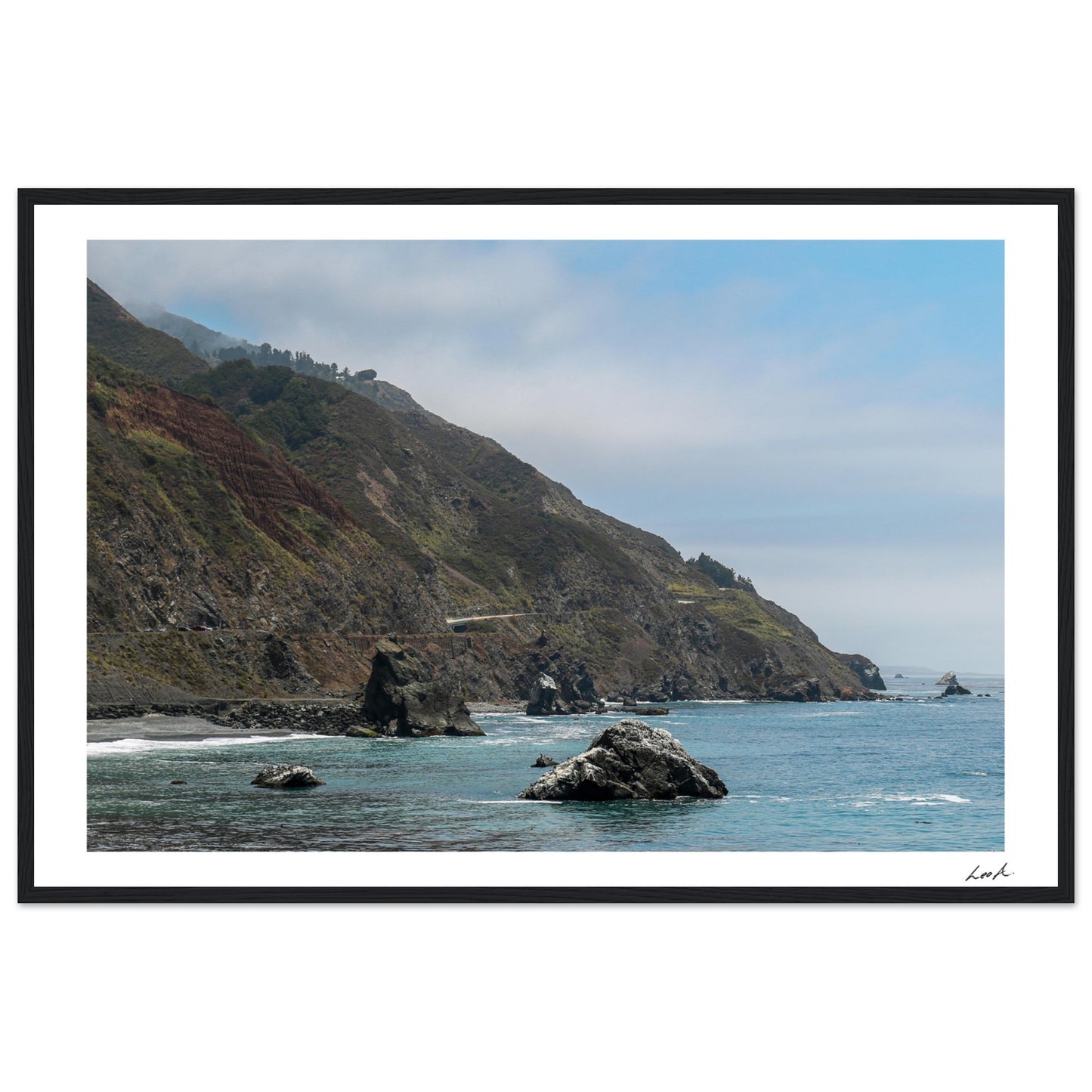 Big Sur Landscape 2 - Premium Matte Paper Wooden Framed Poster