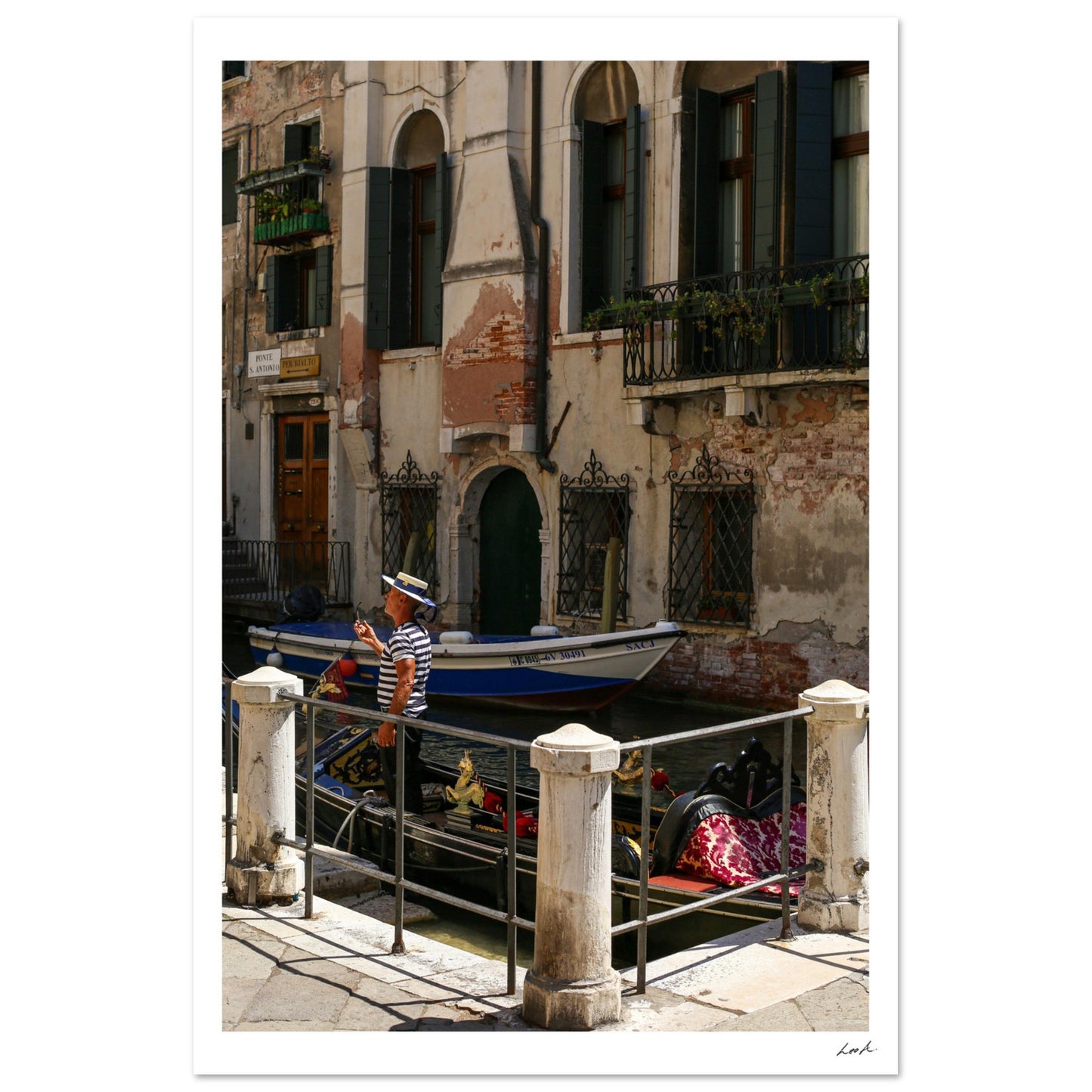 Street of Venice 7 - Aluminum Print