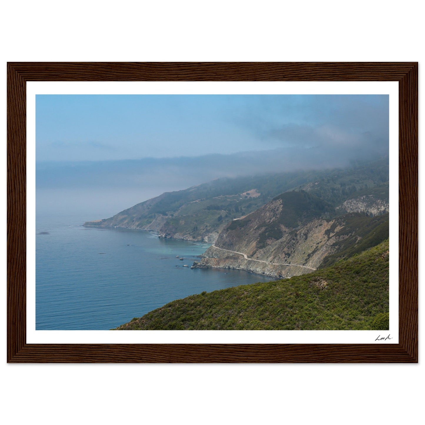 Big Sur Landscape - Premium Matte Paper Wooden Framed Poster