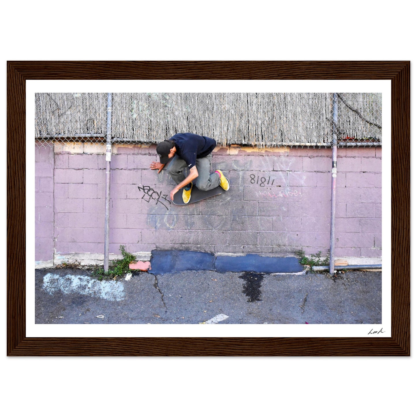 Lou Wallride - Premium Matte Paper Wooden Framed Poster