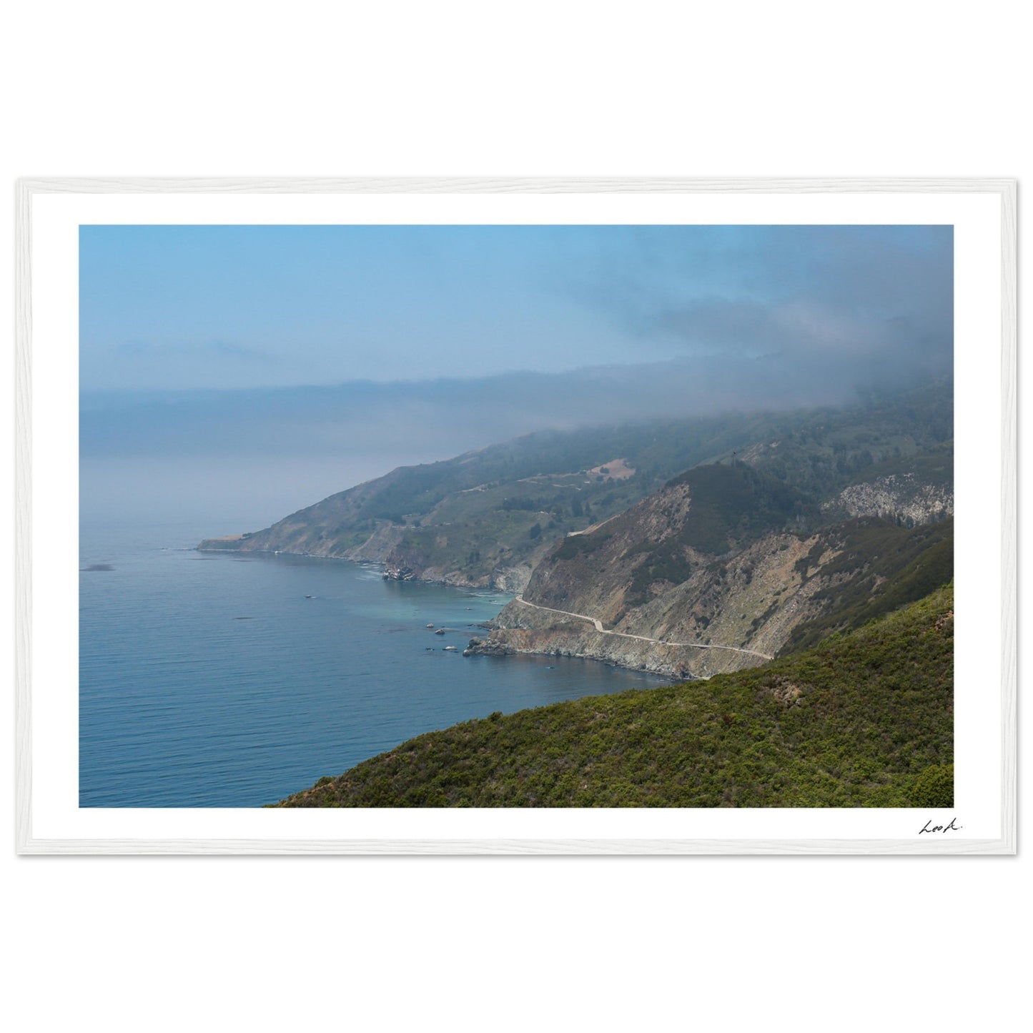 Big Sur Landscape - Premium Matte Paper Wooden Framed Poster