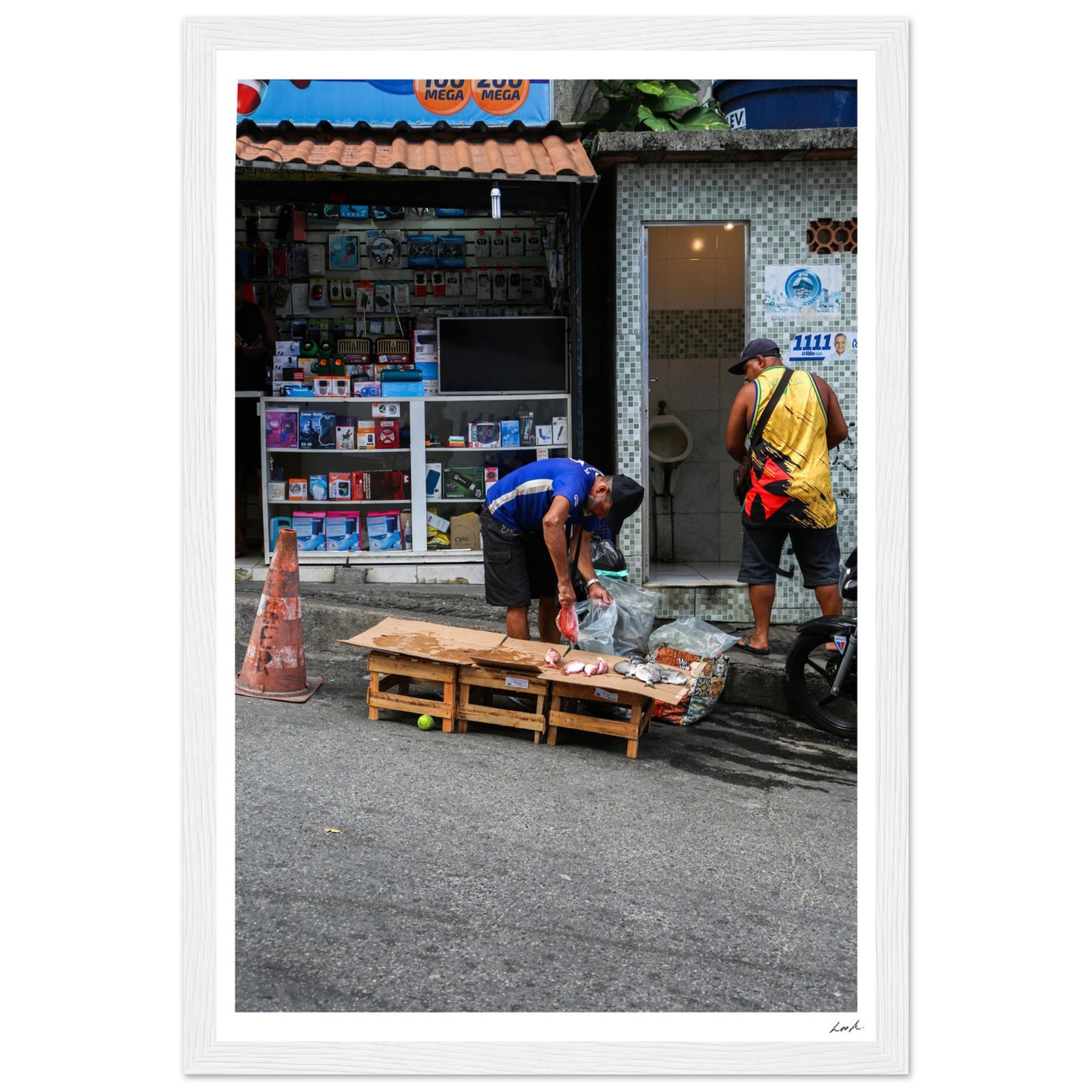 Street of RJ 2 - Premium Matte Paper Wooden Framed Poster