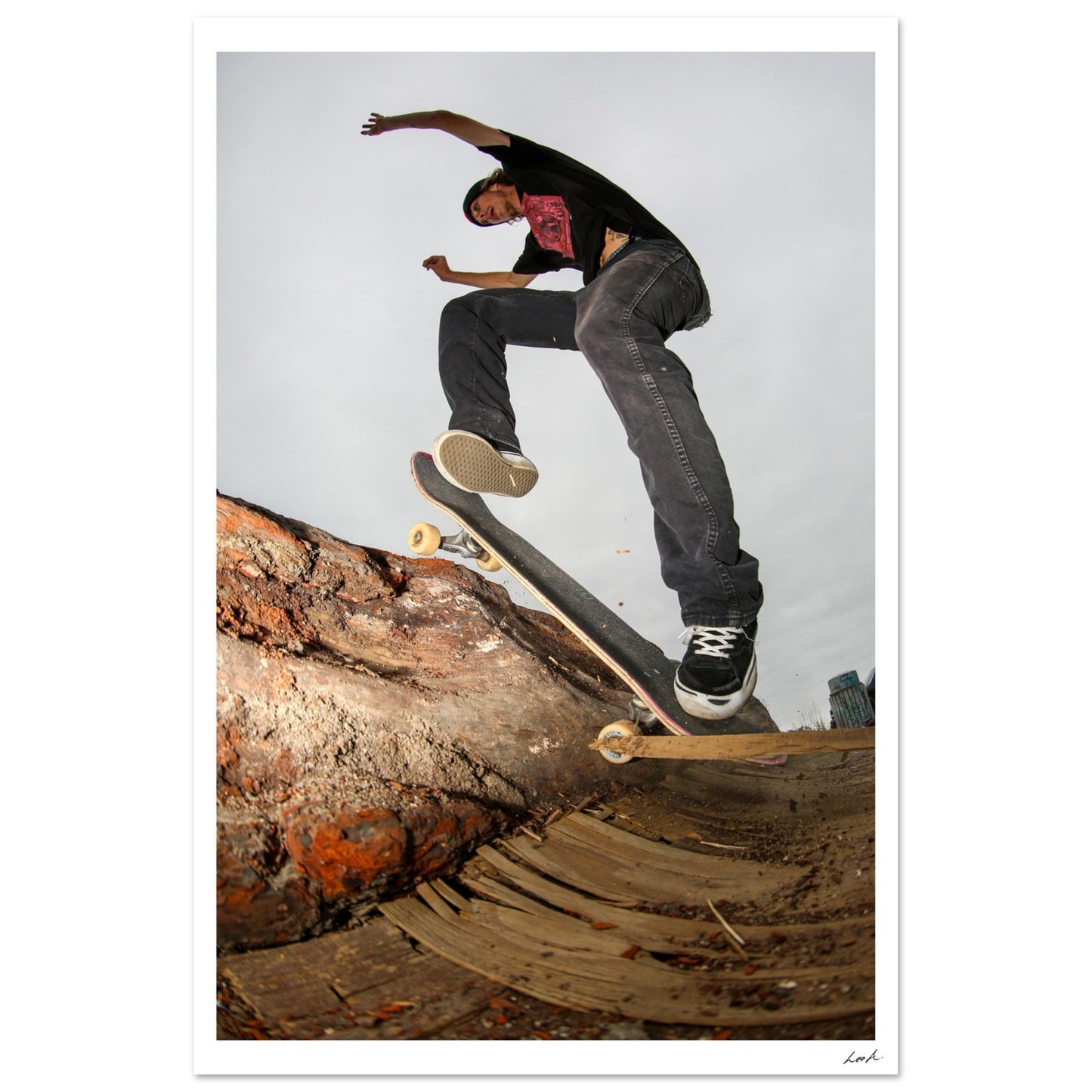 Wallie Log - Premium Semi-Glossy Paper Poster
