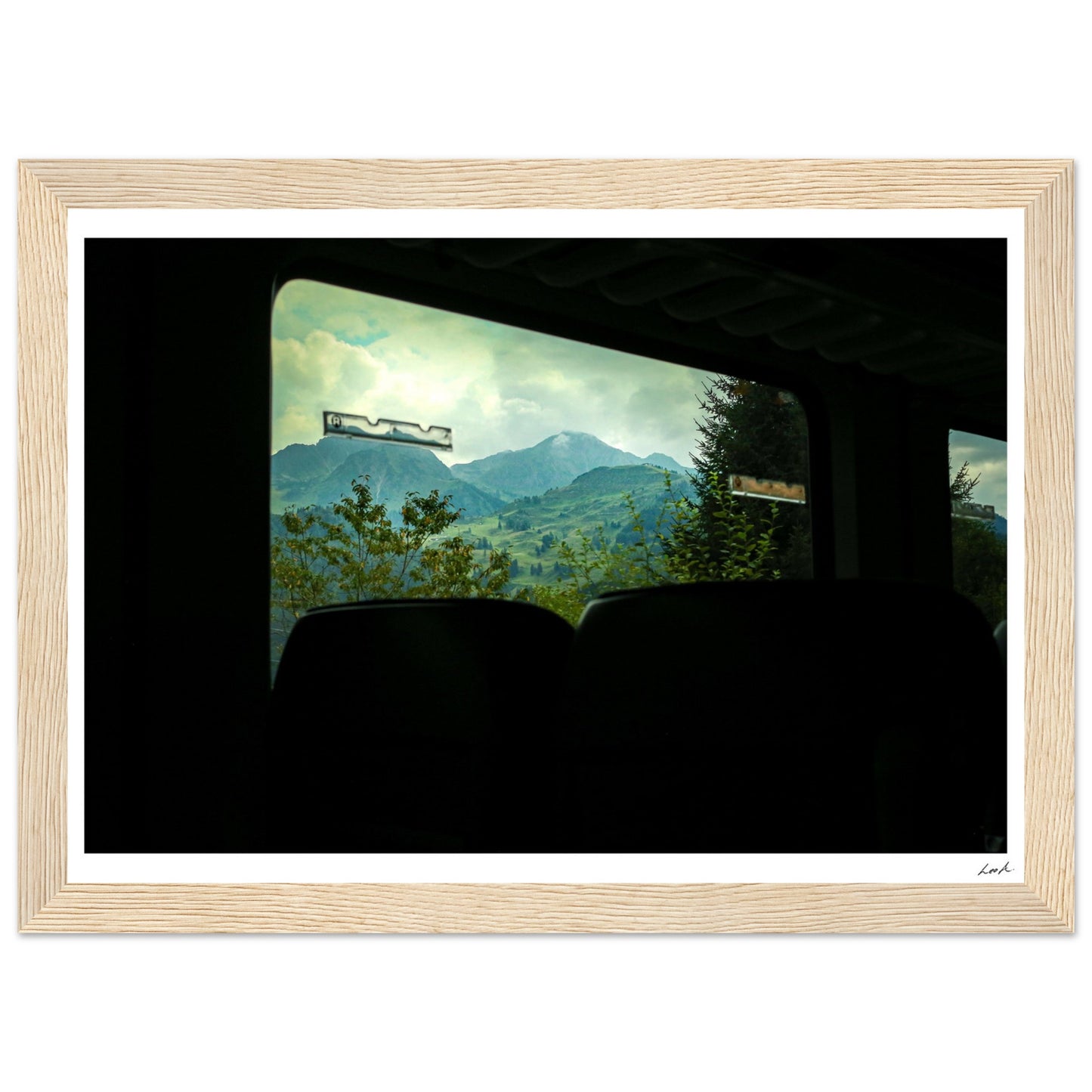 Austria Train View - Premium Matte Paper Wooden Framed Poster