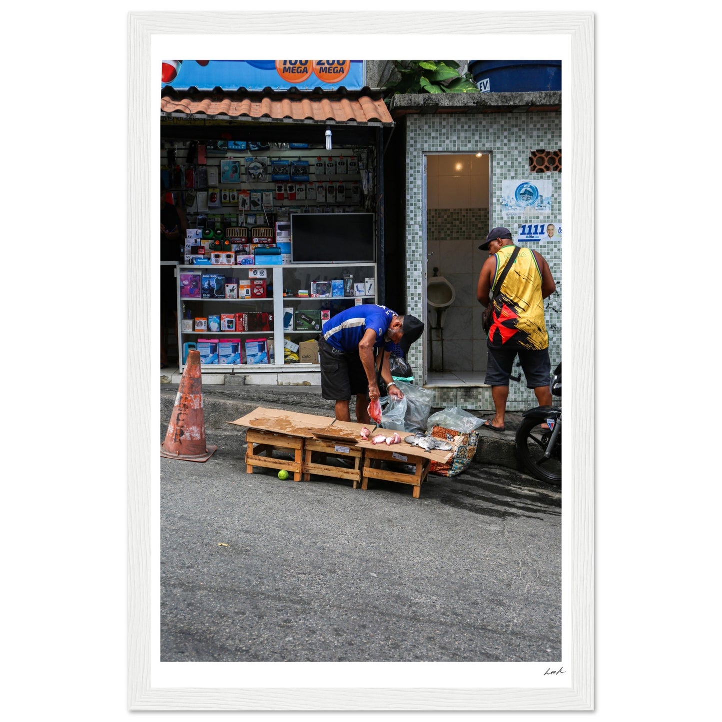 Street of RJ 2 - Premium Matte Paper Wooden Framed Poster