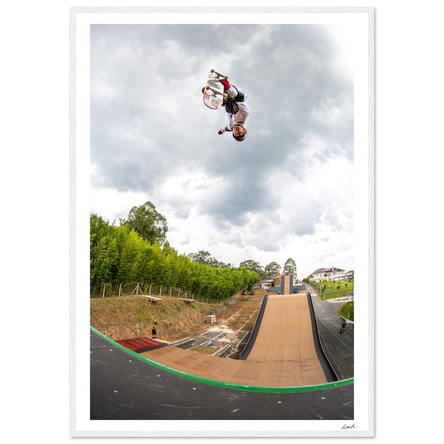 Curitiba Brazil - Premium Matte Paper Wooden Framed Poster